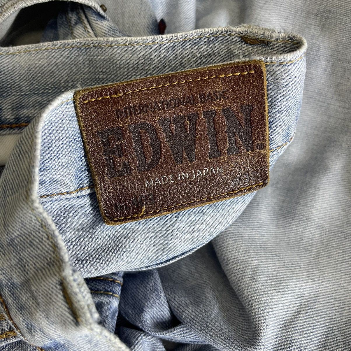 Edwin 32x28.5 Vintage Edwin Jeans Light Blue Jeans Size US 32 / EU 48 - 14 Thumbnail