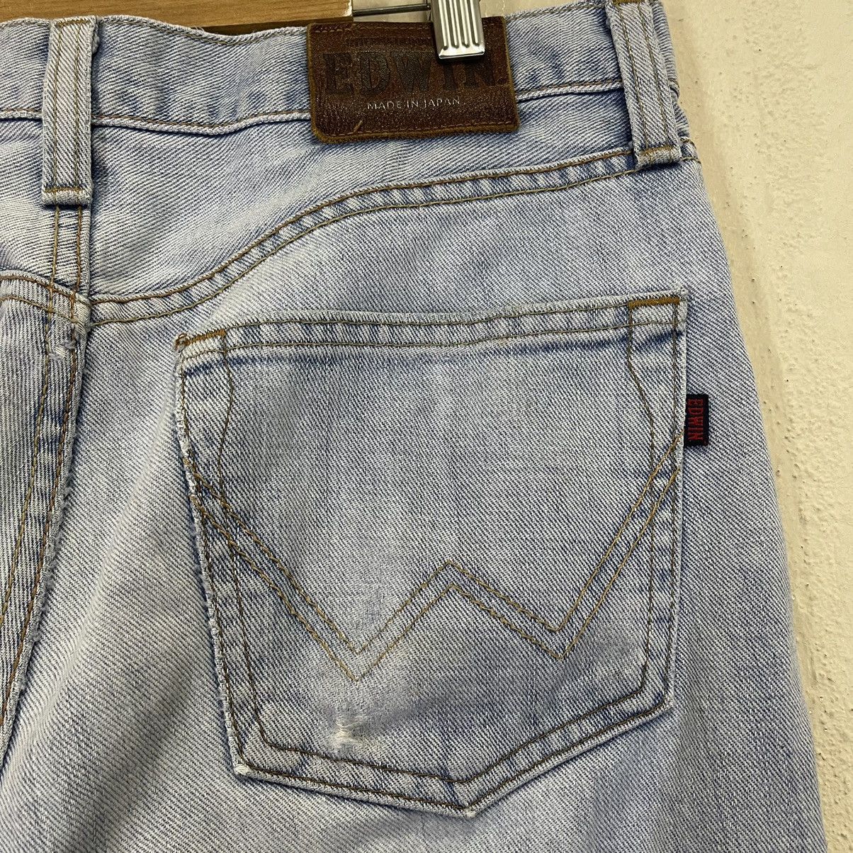 Edwin 32x28.5 Vintage Edwin Jeans Light Blue Jeans Size US 32 / EU 48 - 11 Thumbnail