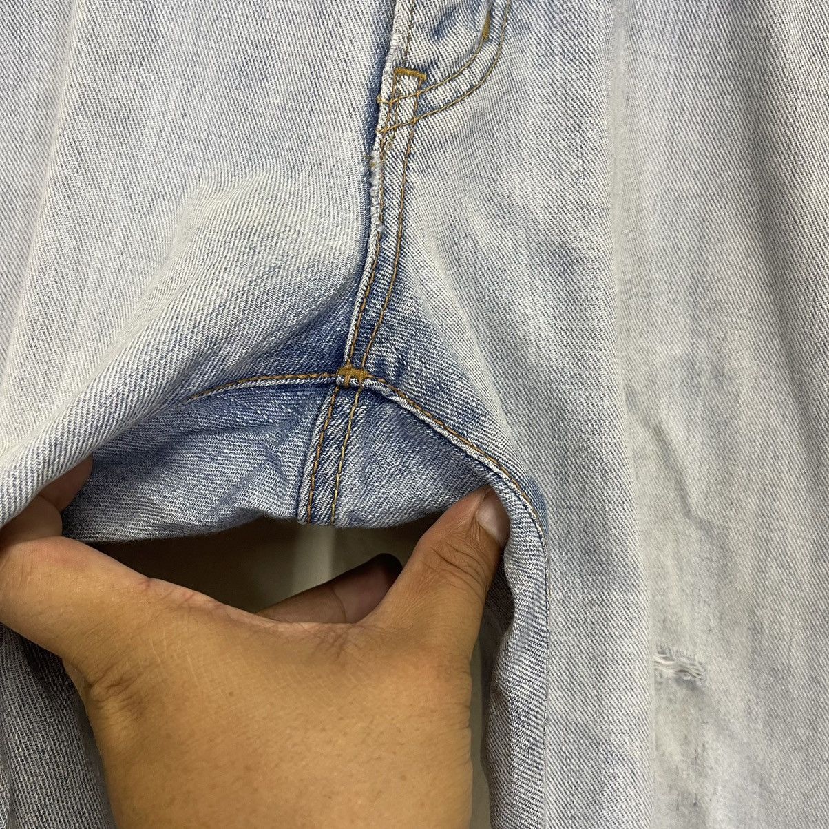 Edwin 32x28.5 Vintage Edwin Jeans Light Blue Jeans Size US 32 / EU 48 - 5 Thumbnail