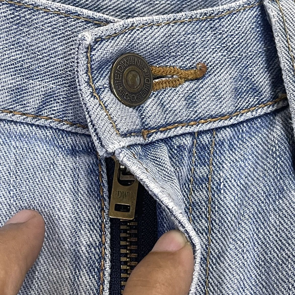 Edwin 32x28.5 Vintage Edwin Jeans Light Blue Jeans Size US 32 / EU 48 - 4 Thumbnail