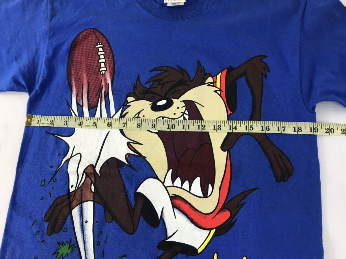 Warner Bros 90s Warner Bros Looney Toon Taz NFL Big Printed Logo Tee Size US M / EU 48-50 / 2 - 7 Thumbnail