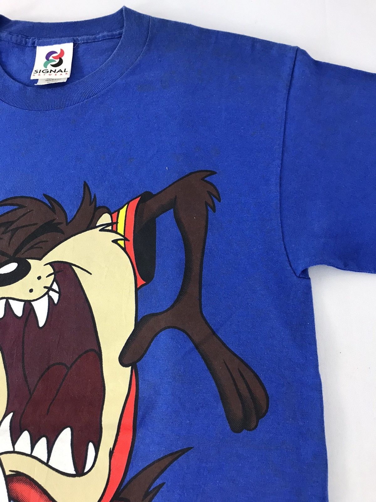 Warner Bros 90s Warner Bros Looney Toon Taz NFL Big Printed Logo Tee Size US M / EU 48-50 / 2 - 11 Thumbnail