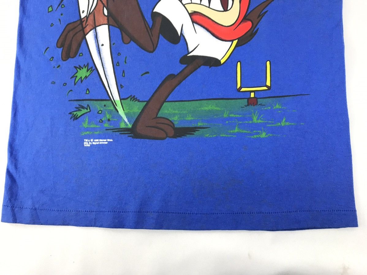 Warner Bros 90s Warner Bros Looney Toon Taz NFL Big Printed Logo Tee Size US M / EU 48-50 / 2 - 10 Thumbnail