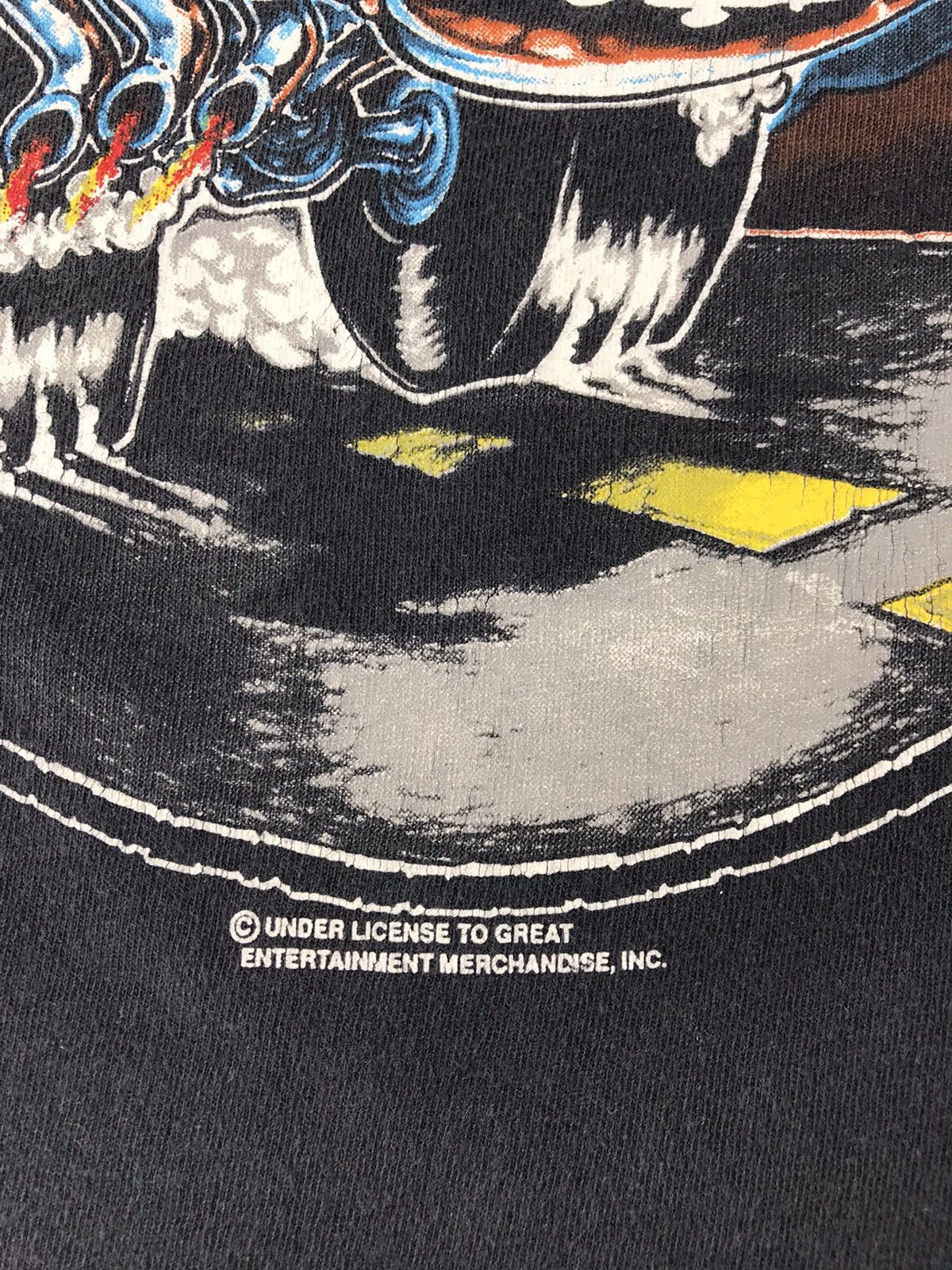 Band Tees 90s GEM Scorpions Crazy Biker World Tour 1990 Tee Size US L / EU 52-54 / 3 - 6 Thumbnail