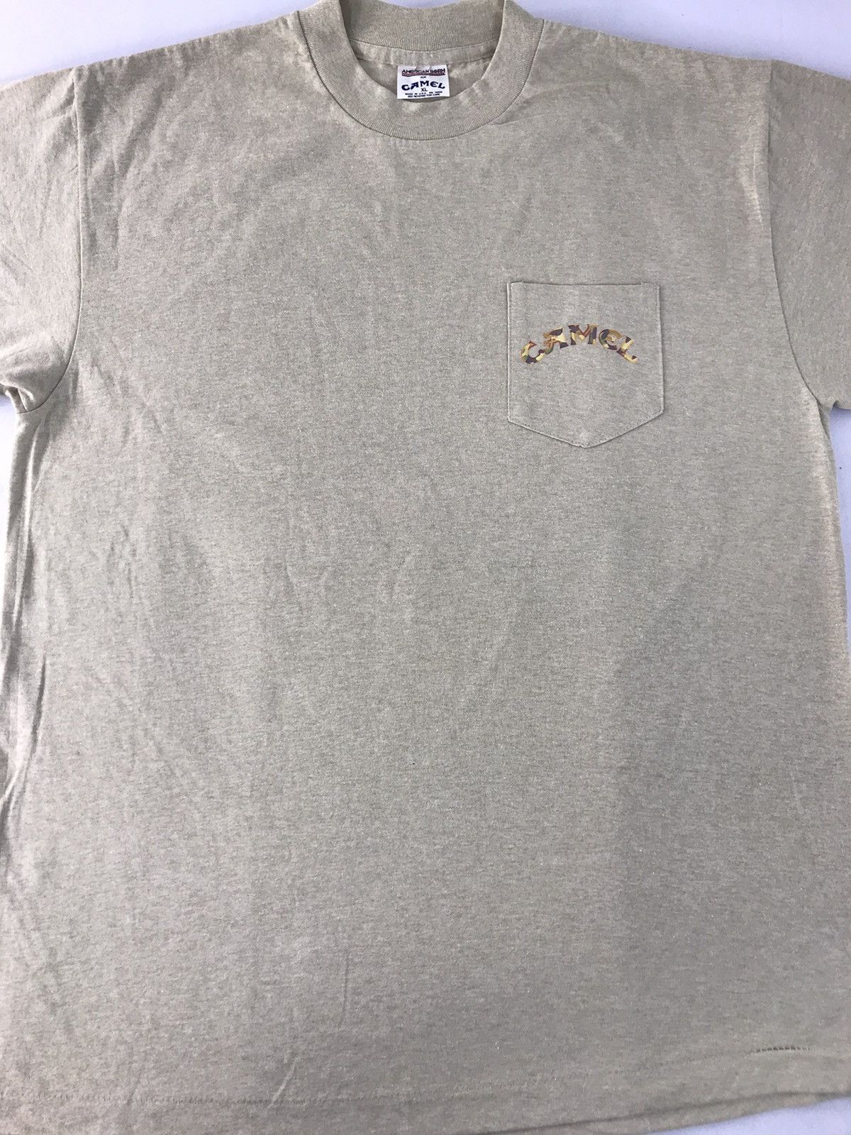 Camel Vintage 90s 1992 American Born x Camel Military Pocket Tee Size US L / EU 52-54 / 3 - 5 Thumbnail