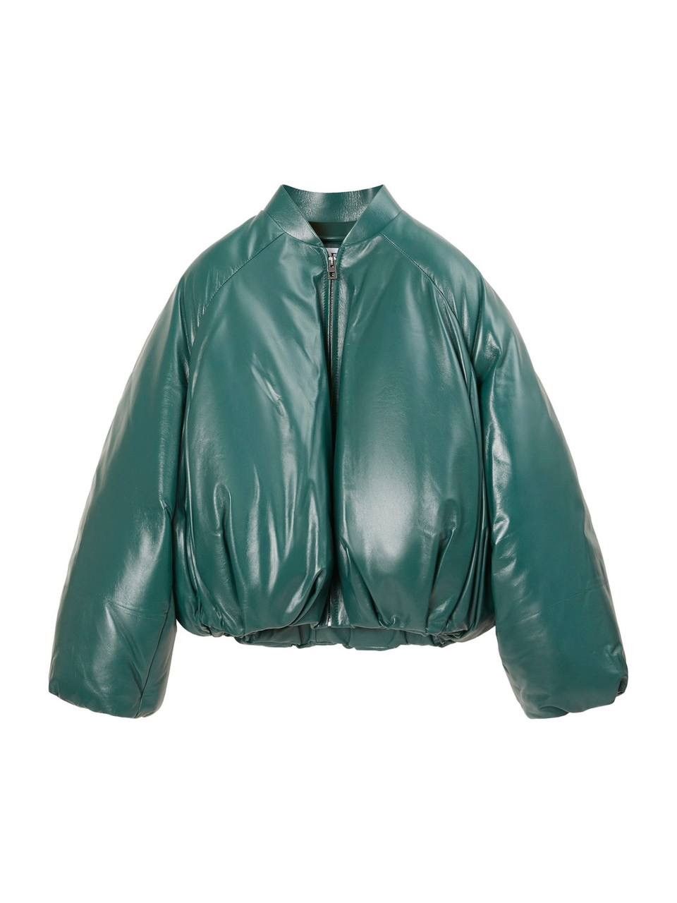 NEW! Loewe Leather Padded Lambskin Bomber Jacket