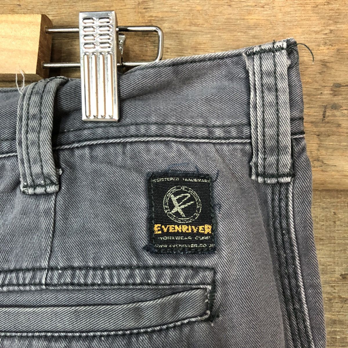 Japanese Brand Even River Grey faded utility tactical Cargo Pants #3417 Size US 35 - 16 Thumbnail