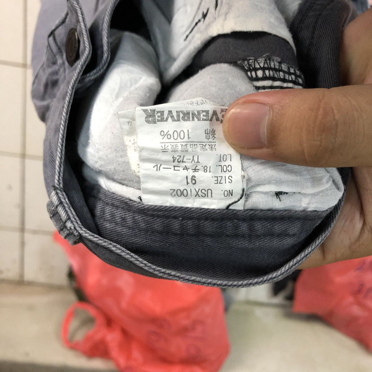 Japanese Brand Even River Grey faded utility tactical Cargo Pants #3417 Size US 35 - 17 Thumbnail