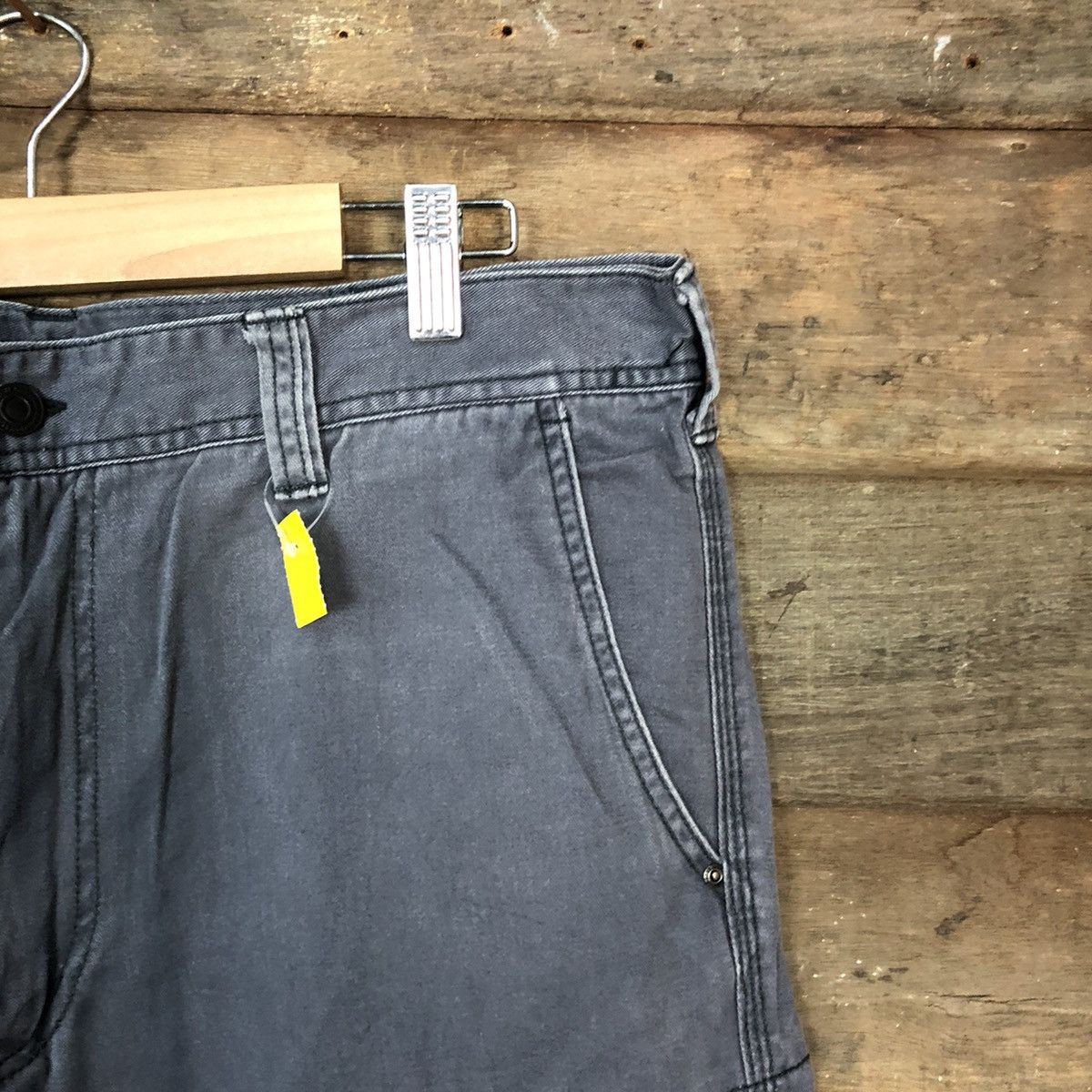 Japanese Brand Even River Grey faded utility tactical Cargo Pants #3417 Size US 35 - 5 Thumbnail