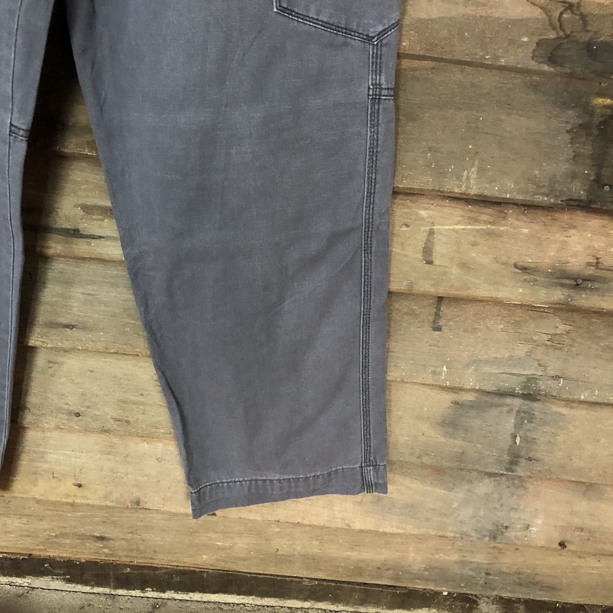 Japanese Brand Even River Grey faded utility tactical Cargo Pants #3417 Size US 35 - 9 Thumbnail