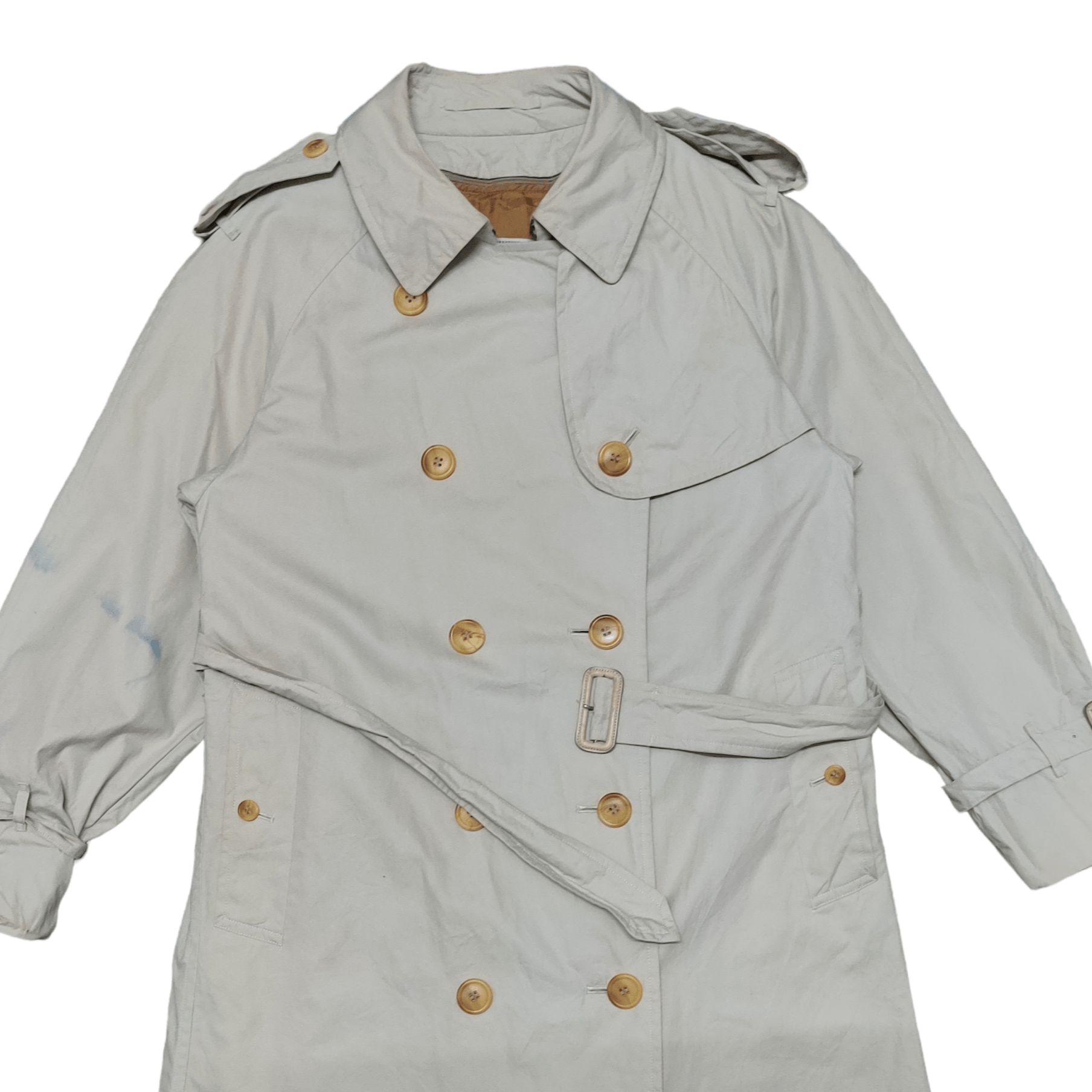 Burberry Vintage 90's Burberry Nova Check Trench Coat Size US M / EU 48-50 / 2 - 3 Thumbnail