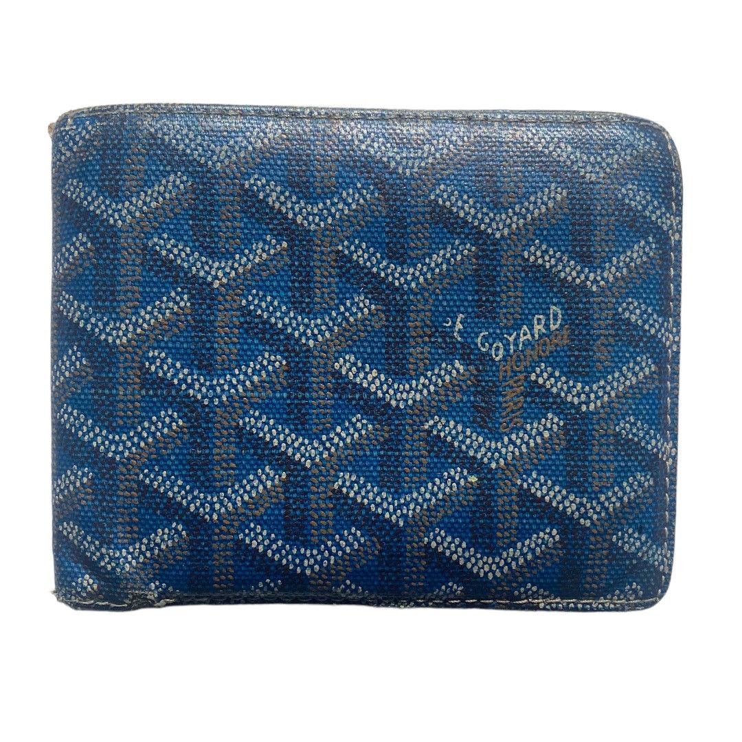 image of Goyard Florentin Bifold Wallet in Blue, Men's