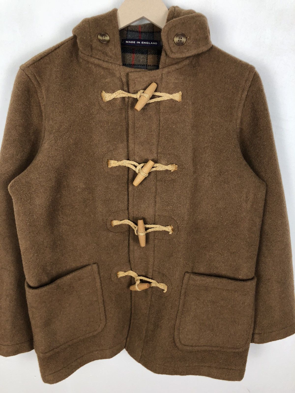 Designer VINTAGE LONDON TRADITION WOOL DUFFLE COAT Size US M / EU 48-50 / 2 - 4 Thumbnail