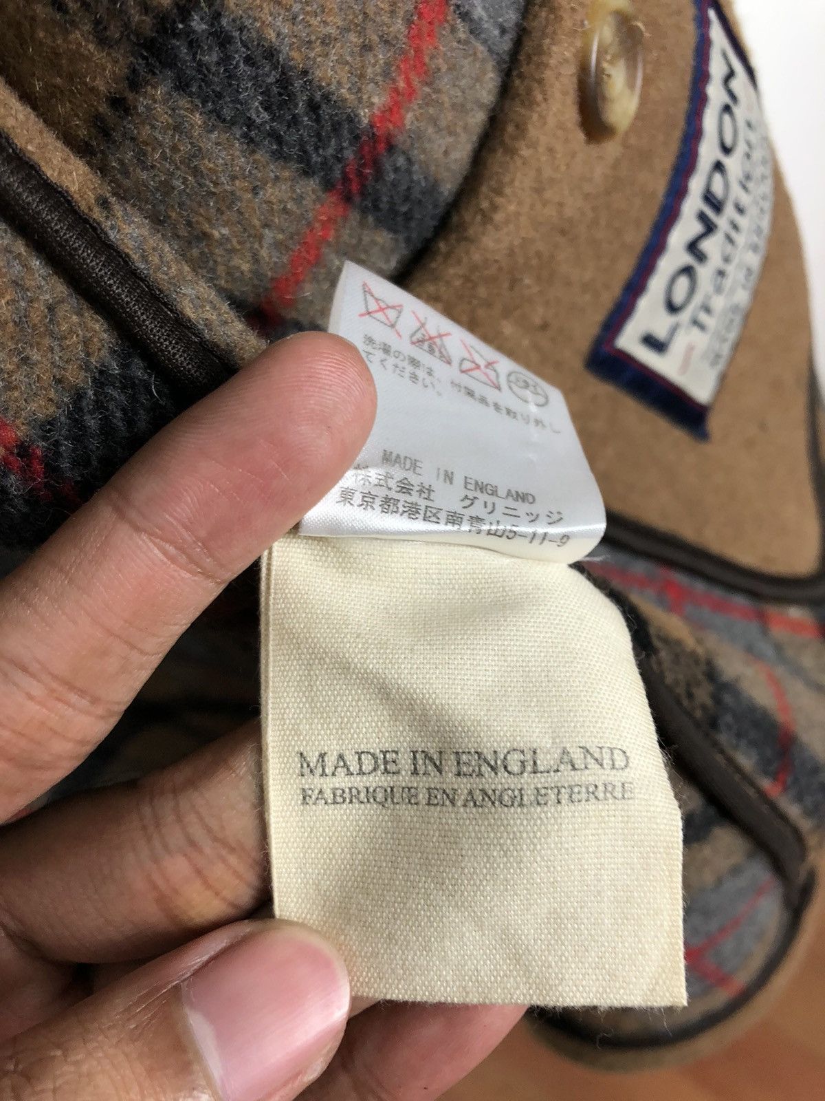 Designer VINTAGE LONDON TRADITION WOOL DUFFLE COAT Size US M / EU 48-50 / 2 - 10 Thumbnail