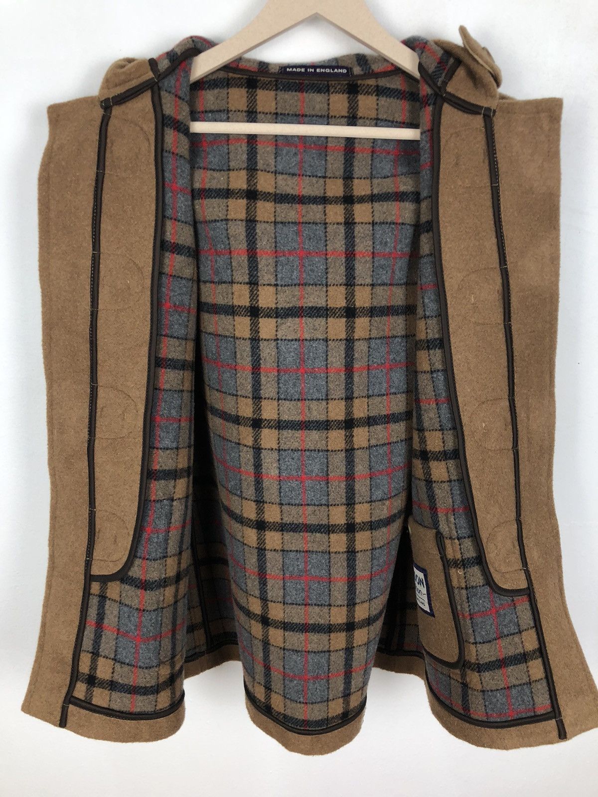 Designer VINTAGE LONDON TRADITION WOOL DUFFLE COAT Size US M / EU 48-50 / 2 - 2 Thumbnail