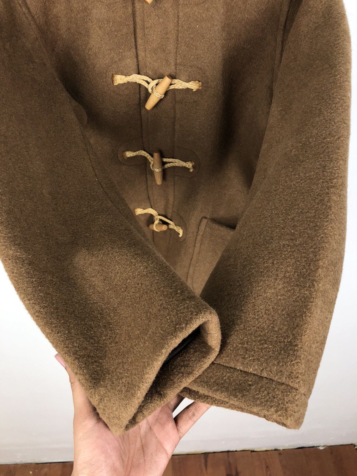 Designer VINTAGE LONDON TRADITION WOOL DUFFLE COAT Size US M / EU 48-50 / 2 - 5 Thumbnail