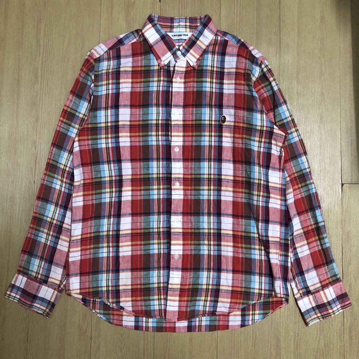 A Bathing Ape Bape Plaid Flannel Shirts
