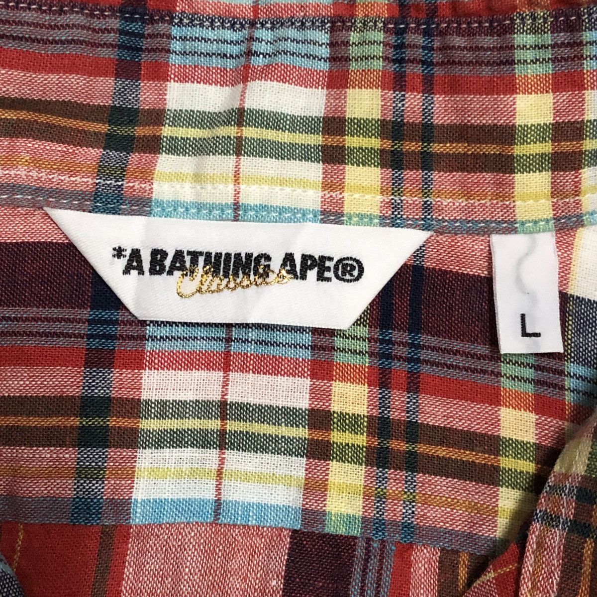 Bape A Bathing Ape Bape Plaid Flannel Shirts Size US L / EU 52-54 / 3 - 8 Thumbnail