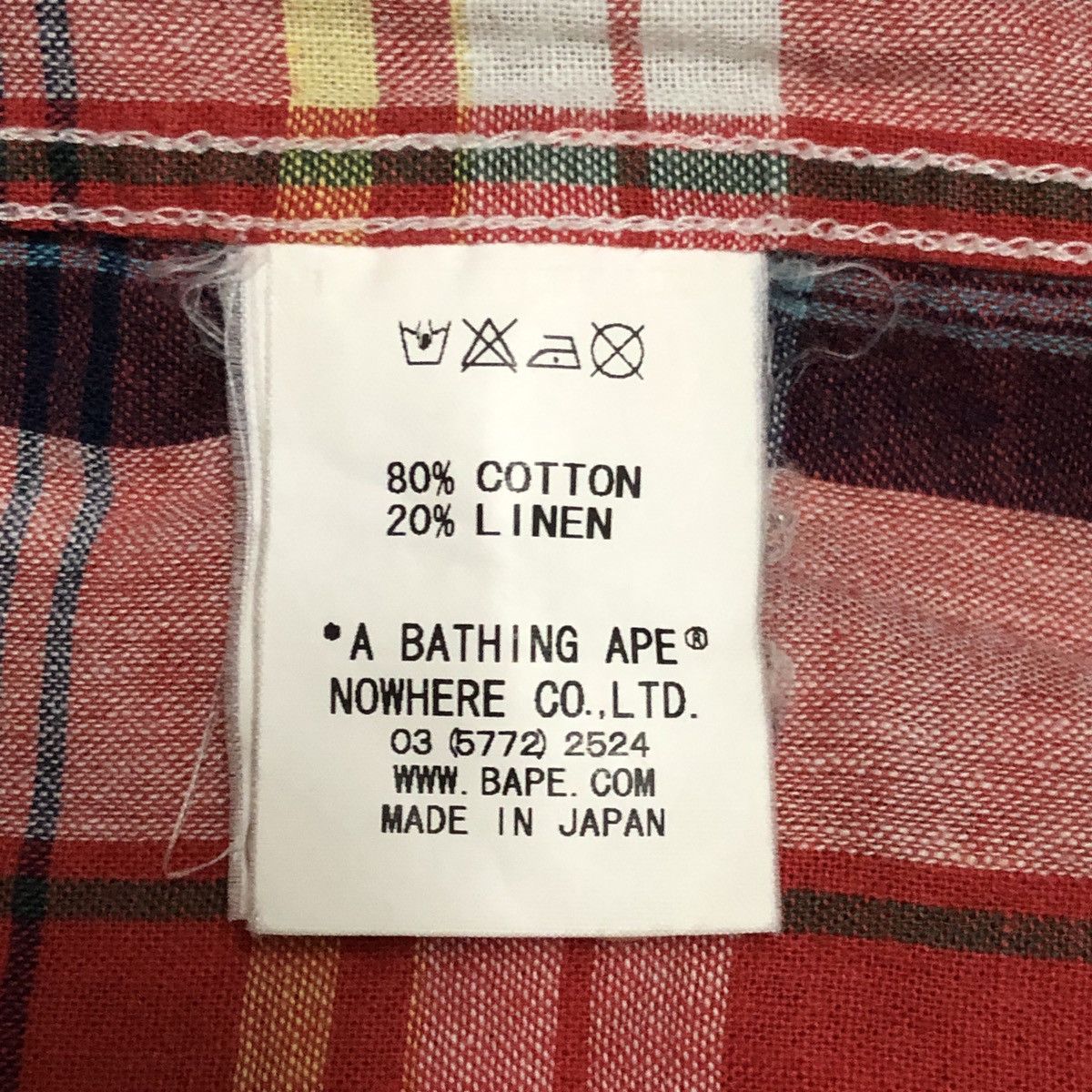 Bape A Bathing Ape Bape Plaid Flannel Shirts Size US L / EU 52-54 / 3 - 9 Thumbnail