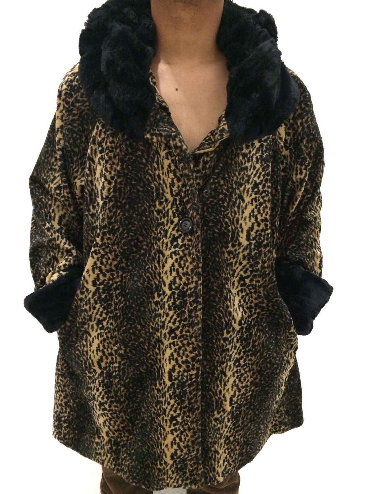 Other mink fur coat masterclass leopard Vintage Jacket Size US L / EU 52-54 / 3 - 2 Thumbnail