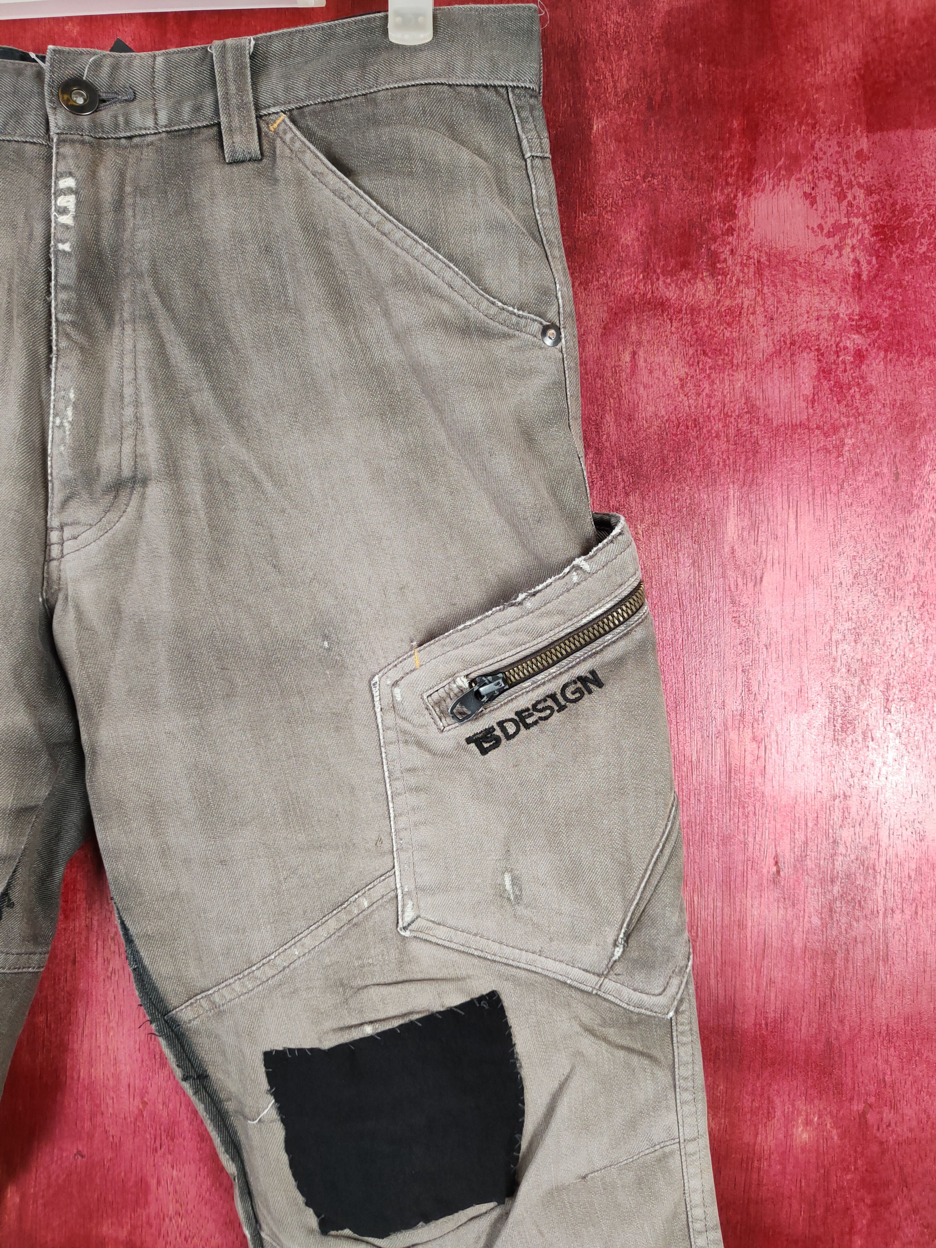 Japanese Brand × Vintage TS Design Brown patchwork multi pocket cargo pants #4682 Size US 31 - 5 Thumbnail