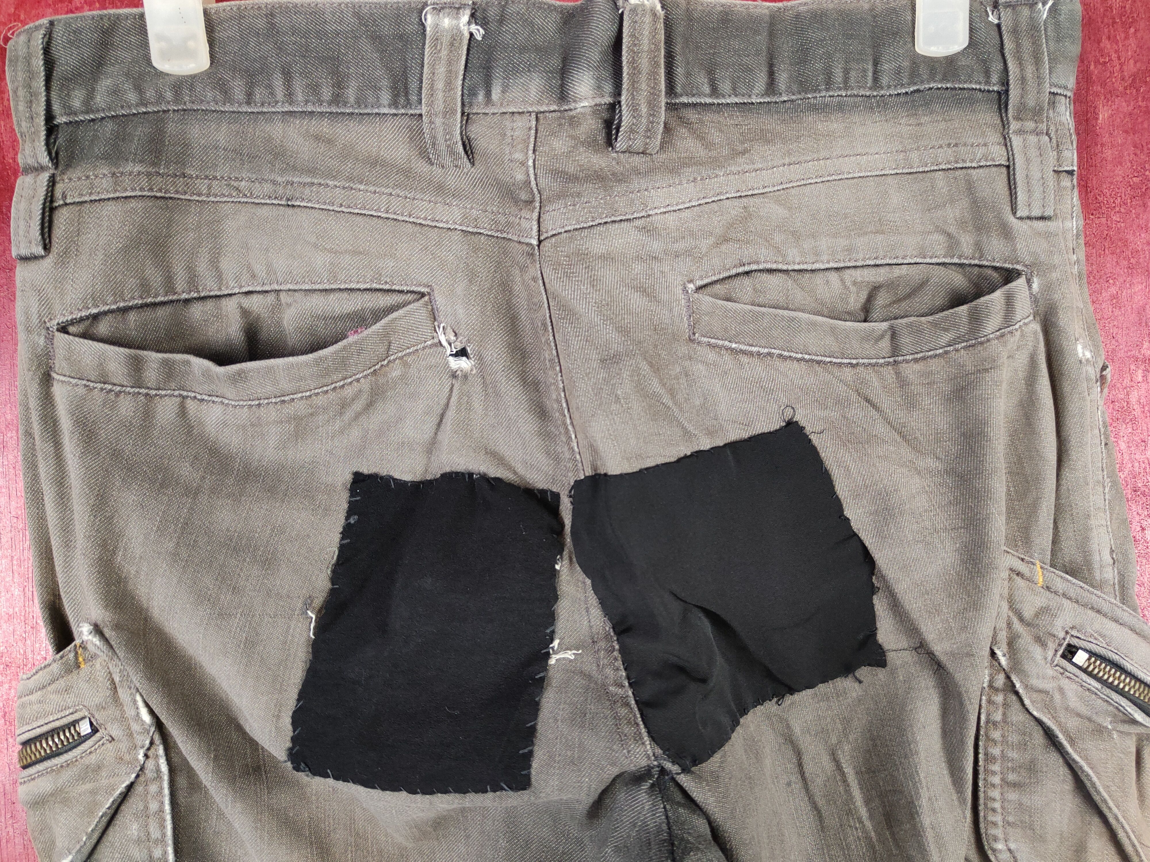Japanese Brand × Vintage TS Design Brown patchwork multi pocket cargo pants #4682 Size US 31 - 8 Thumbnail