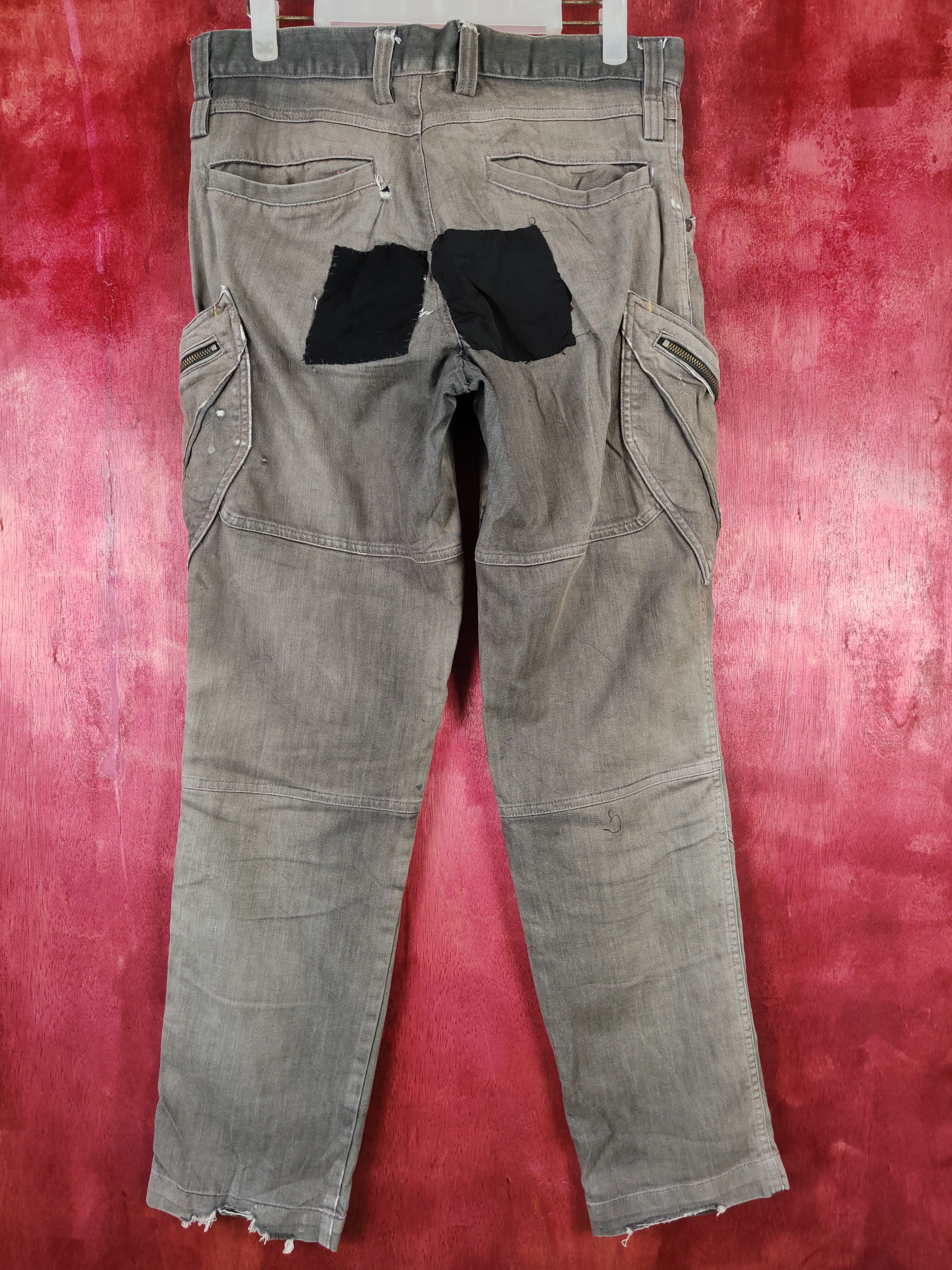 Japanese Brand × Vintage TS Design Brown patchwork multi pocket cargo pants #4682 Size US 31 - 7 Thumbnail