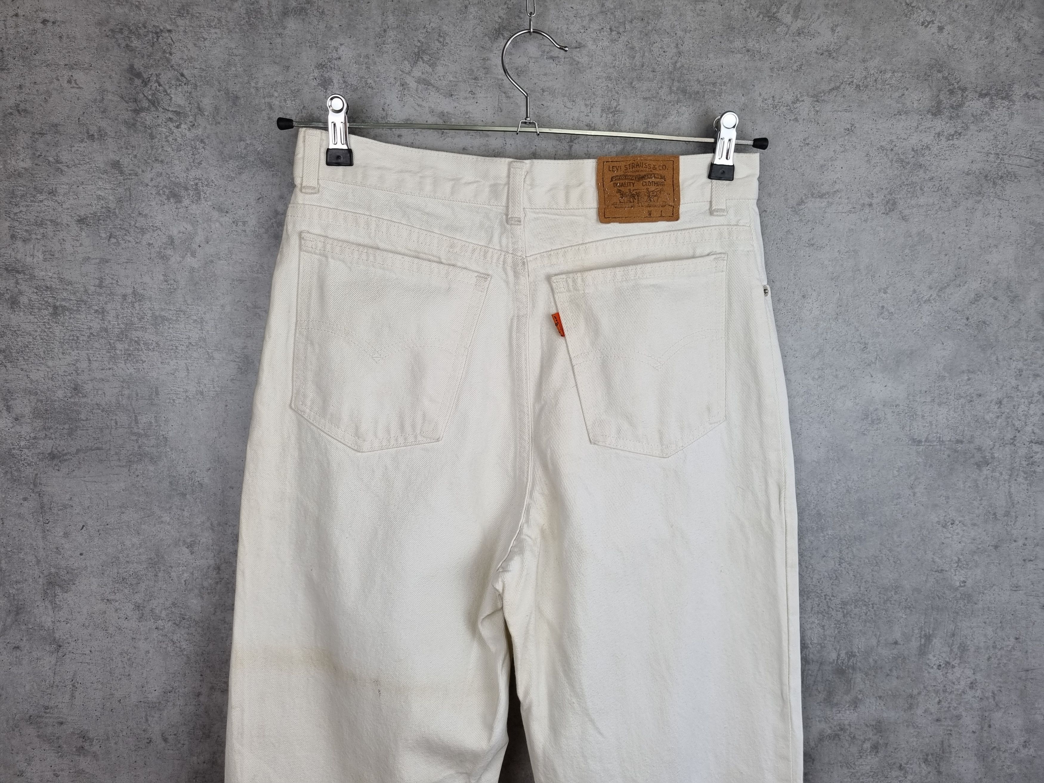 Rare size 80s Levi's Orange Tab White Jeans