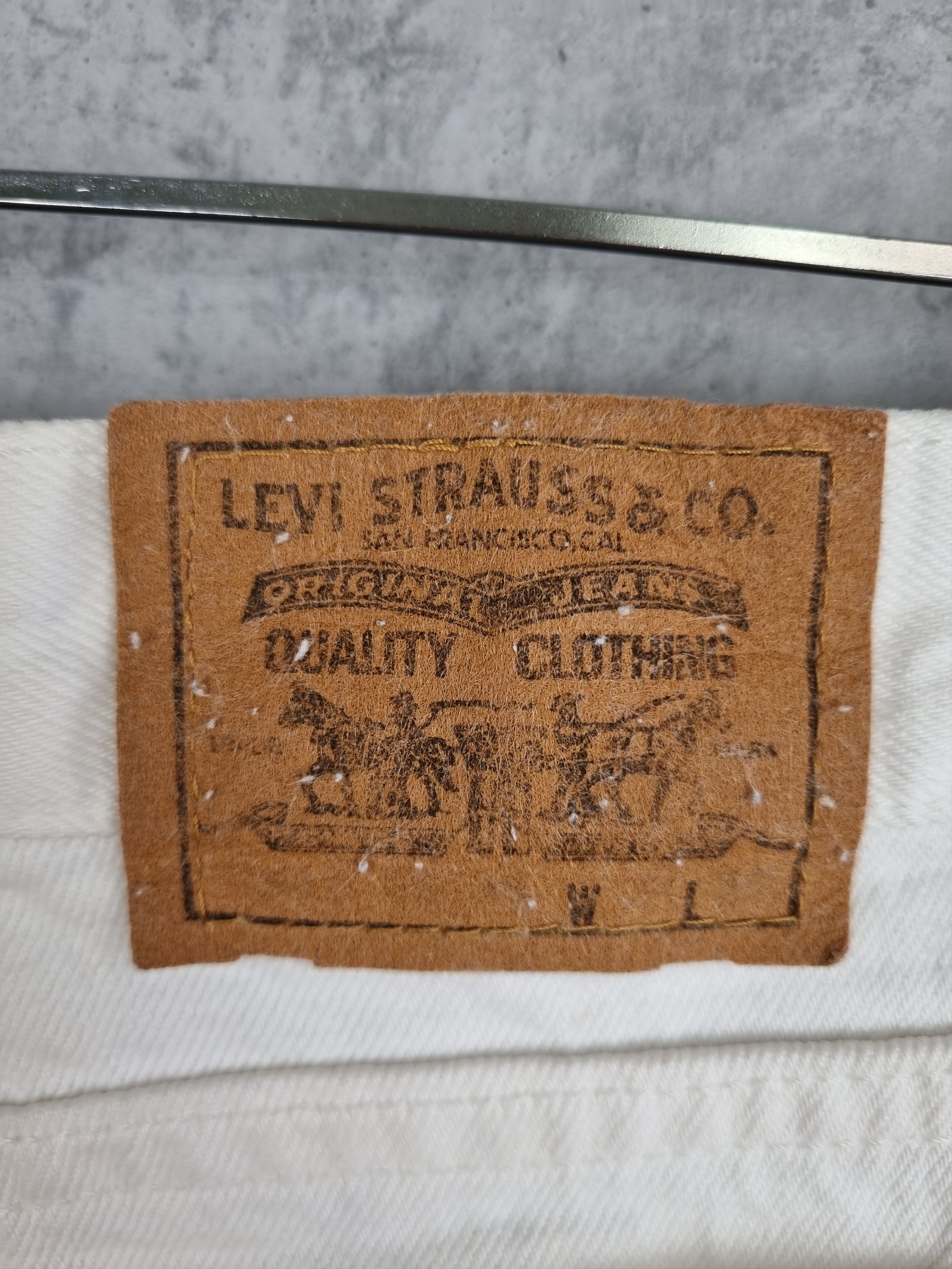 Levi's × Vintage Rare size 80s Levi's Orange Tab White Jeans Size US 29 - 6 Thumbnail