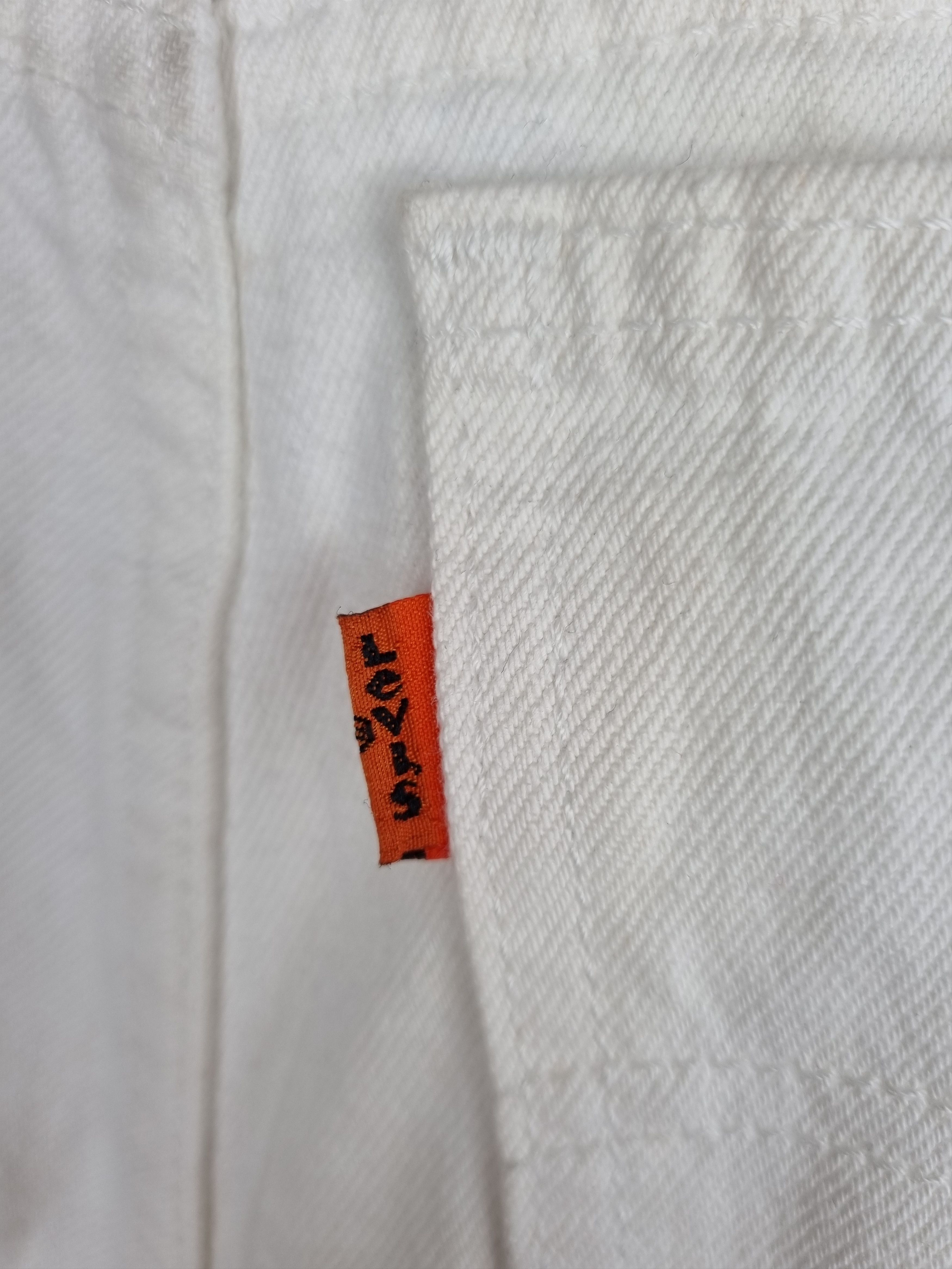 Levi's × Vintage Rare size 80s Levi's Orange Tab White Jeans Size US 29 - 10 Thumbnail