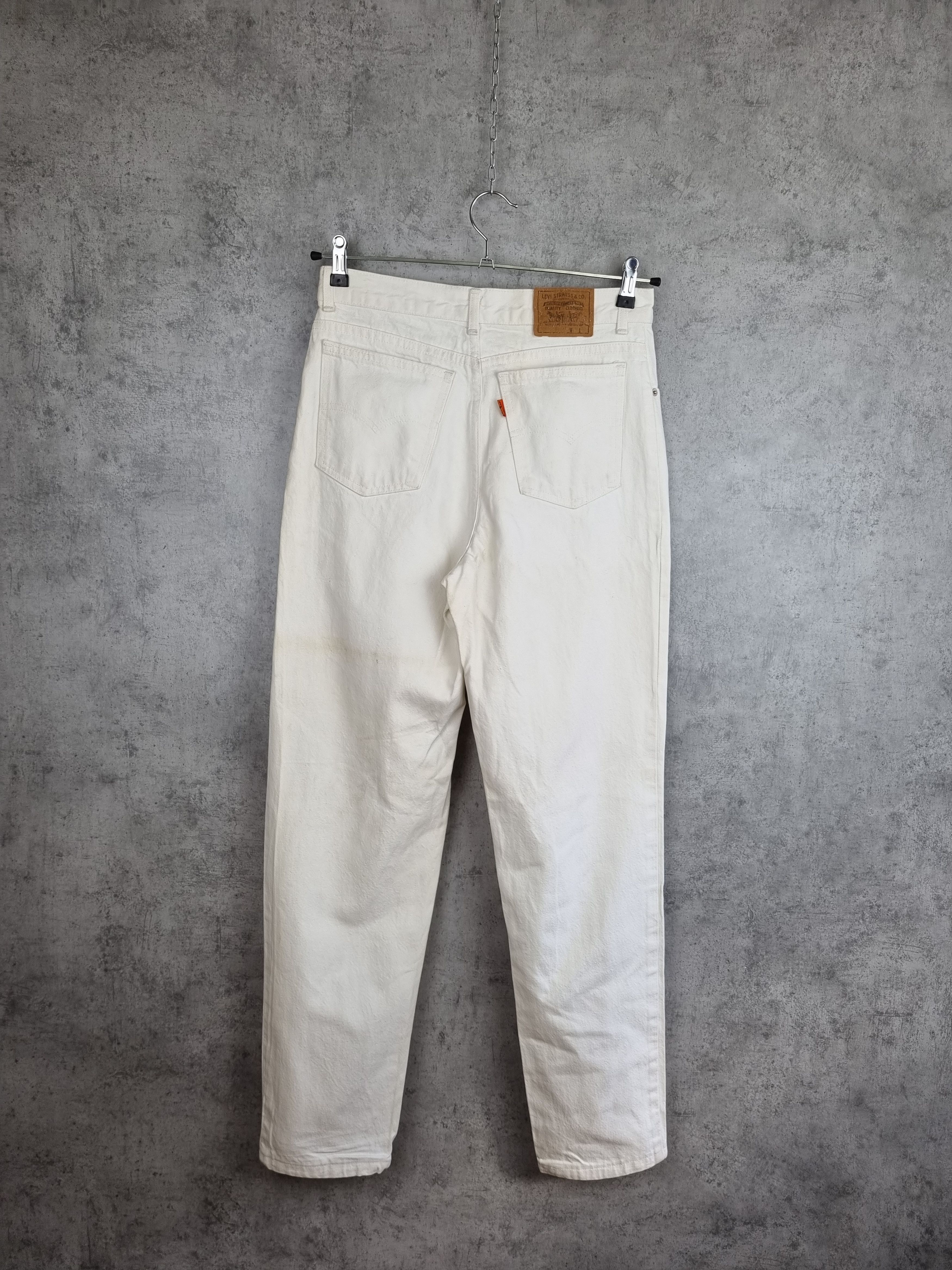 Levi's × Vintage Rare size 80s Levi's Orange Tab White Jeans Size US 29 - 2 Thumbnail