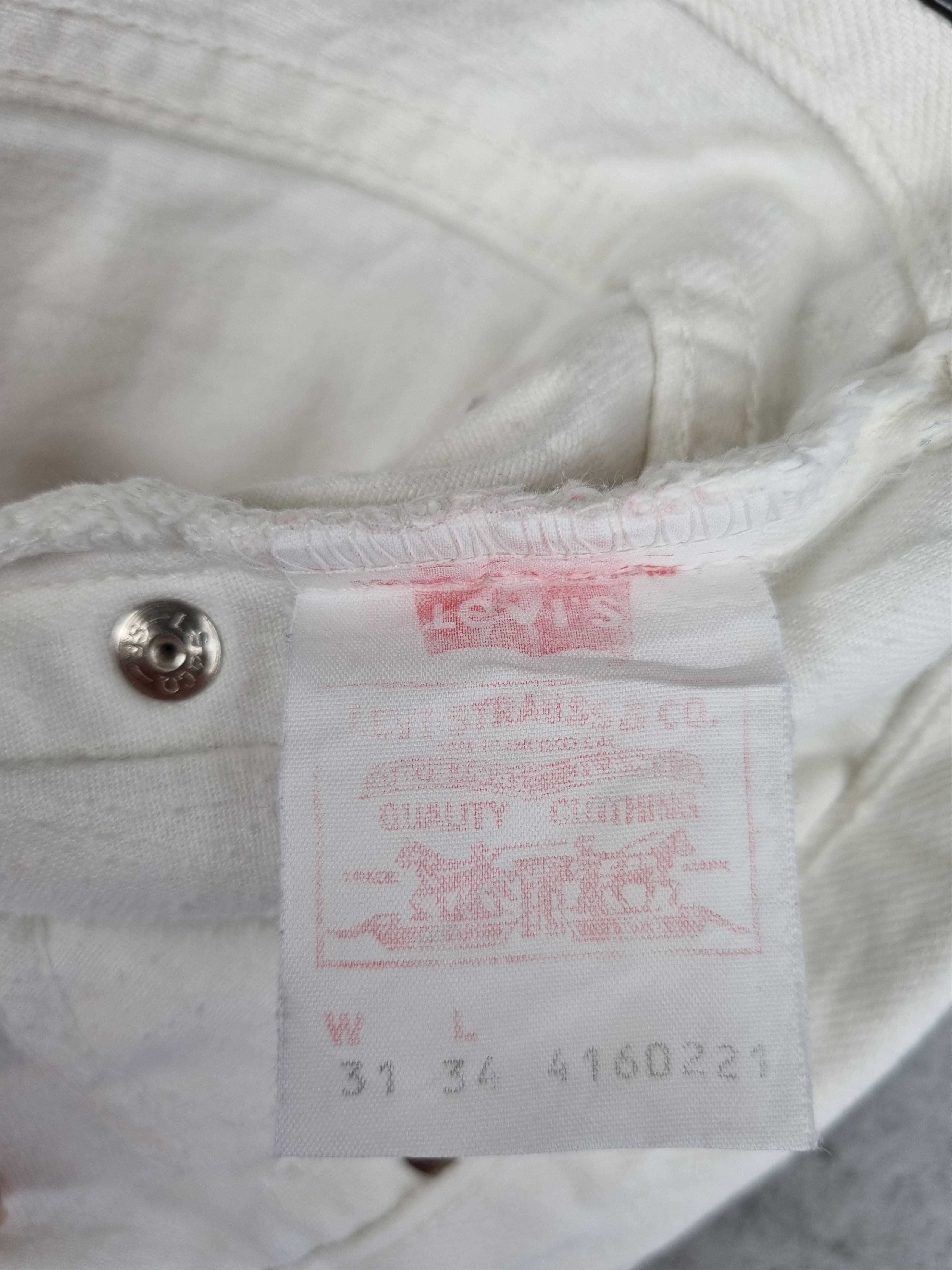 Levi's × Vintage Rare size 80s Levi's Orange Tab White Jeans Size US 29 - 8 Thumbnail