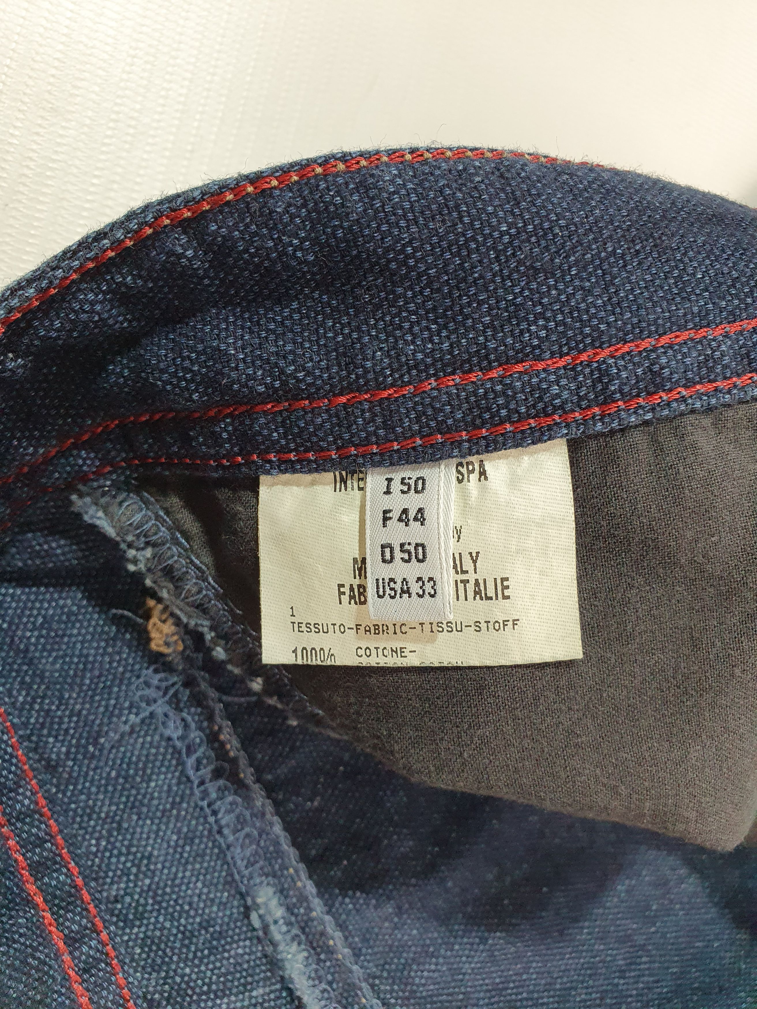 Marithe + Francois Girbaud Very light fabrics like linen denim navy color pant Size US 33 - 11 Thumbnail