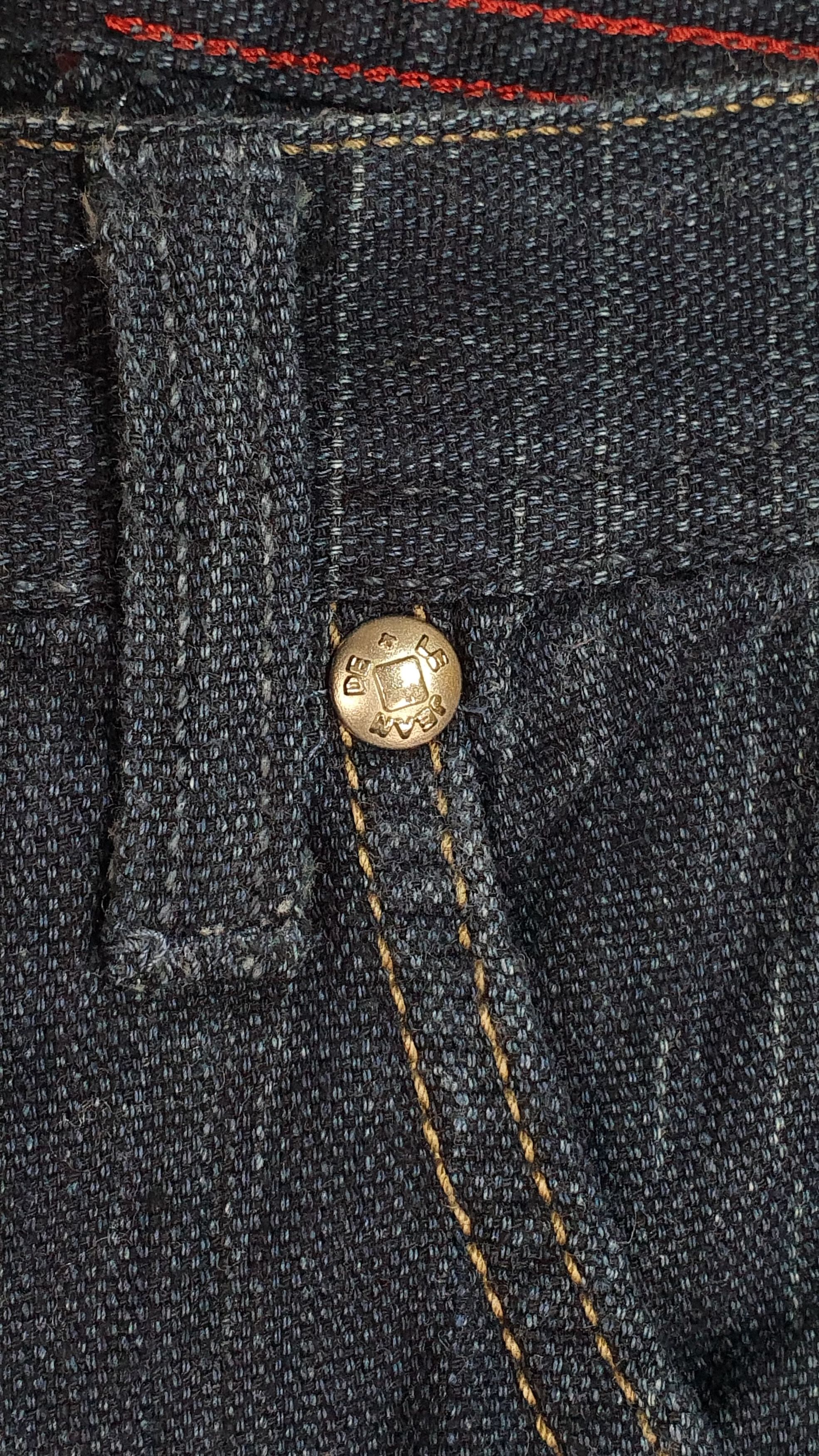 Marithe + Francois Girbaud Very light fabrics like linen denim navy color pant Size US 33 - 12 Thumbnail