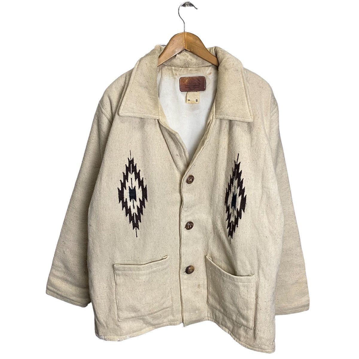 Native Vintage 1950’s Chimayo Southwest Santa Fe Cowboy Blanket Size US L / EU 52-54 / 3 - 1 Thumbnail