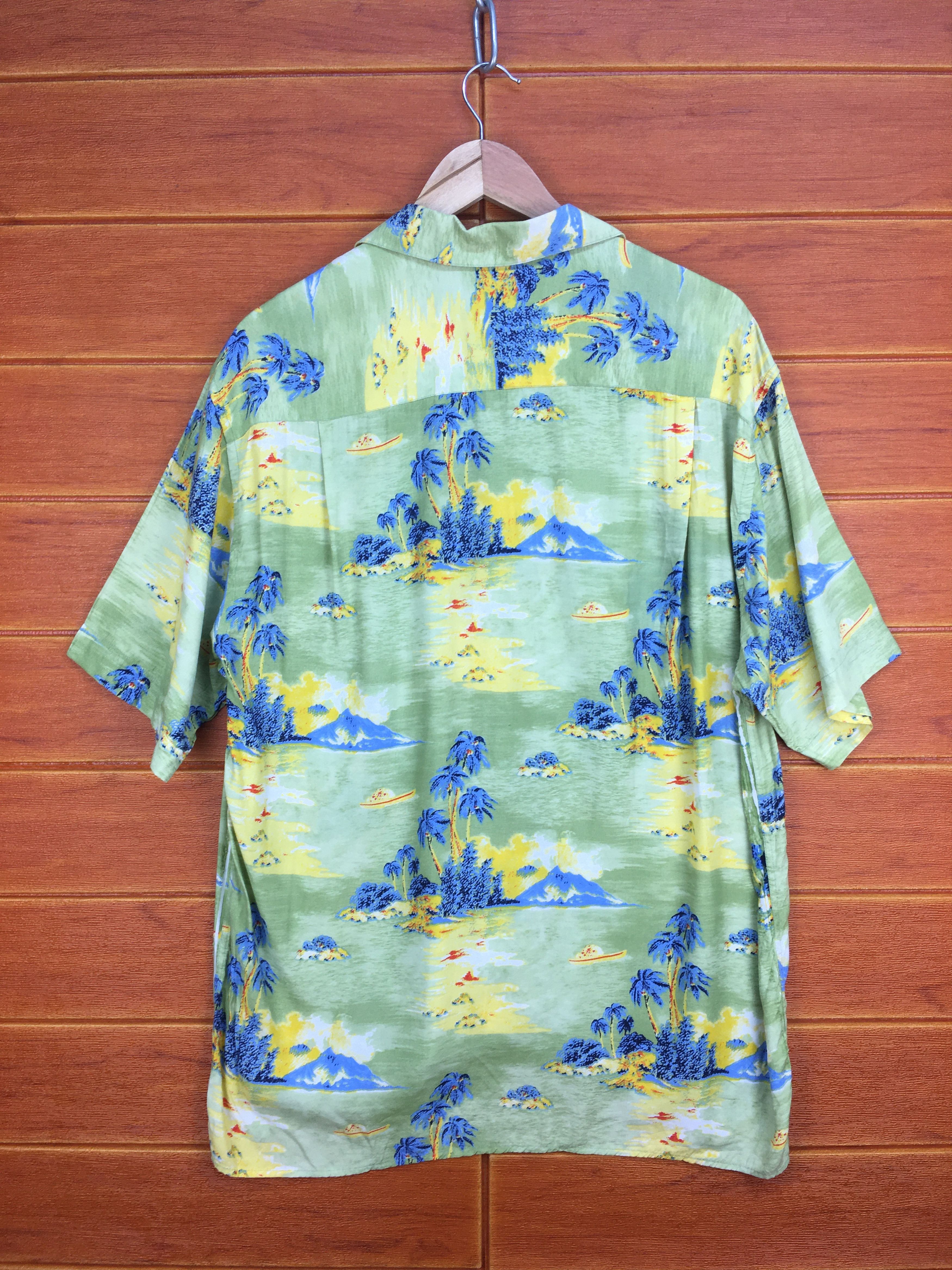 Japanese Brand Japanese Hawaiian DERGI Rayon Crepe Camp Collar Shirt Size US M / EU 48-50 / 2 - 10 Thumbnail