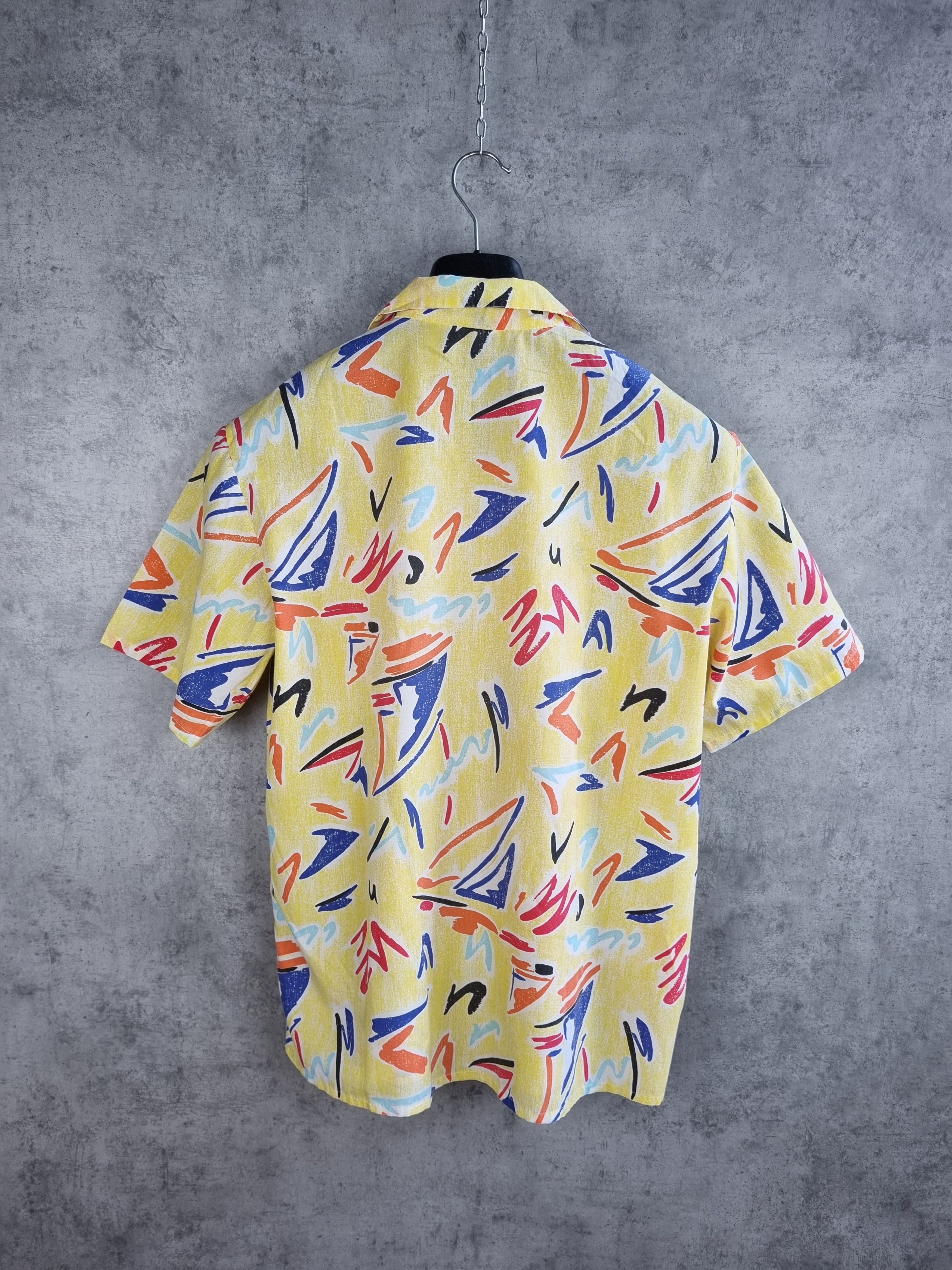 Cowboy Equipment Rare 70s art painting camp collar crazy shirt Size US L / EU 52-54 / 3 - 6 Thumbnail
