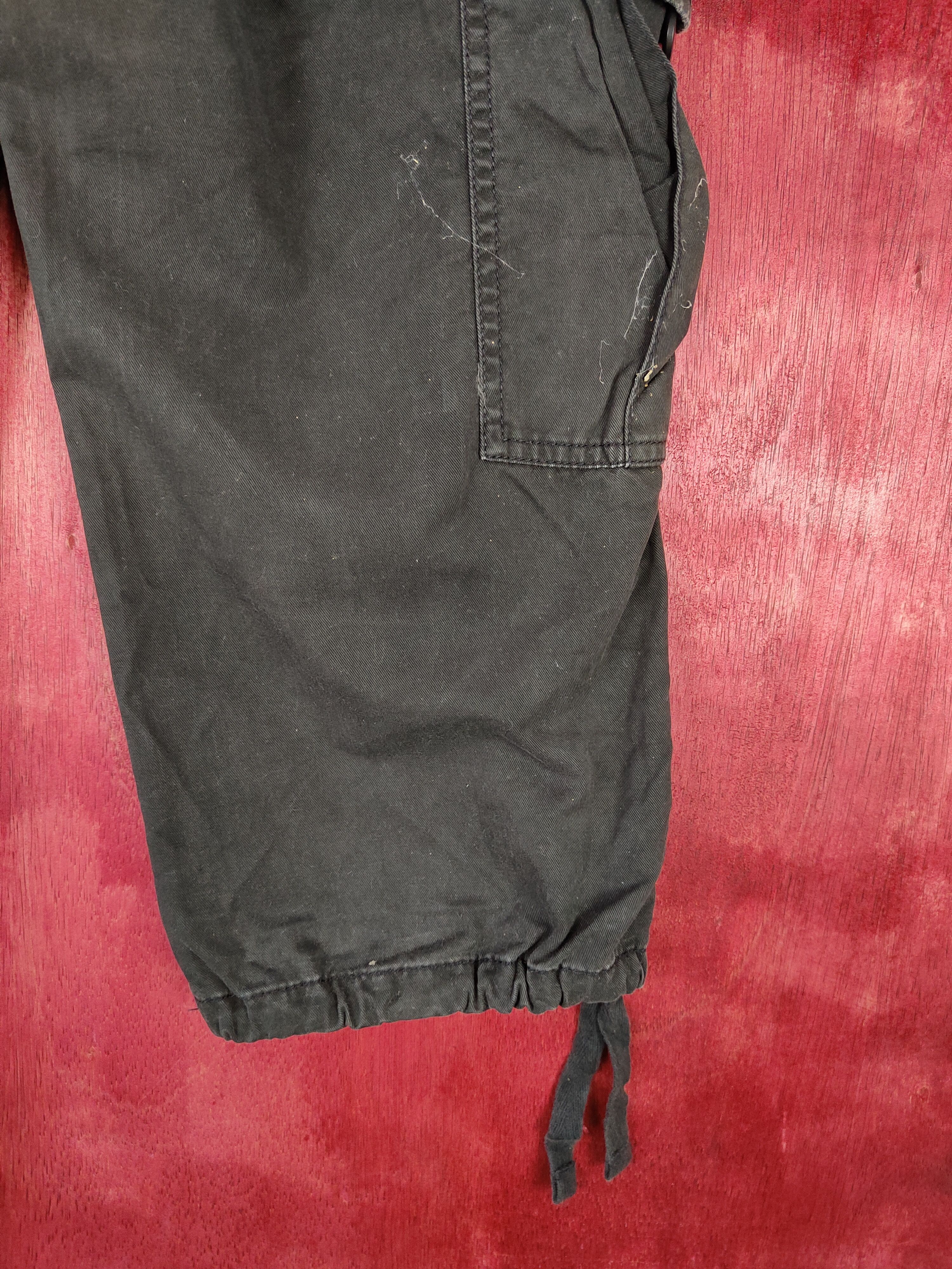 Gap Gap Black Multi Pocket Tactical cropped Cargo Pants #4901 Size 27" / US 4 / IT 40 - 15 Thumbnail