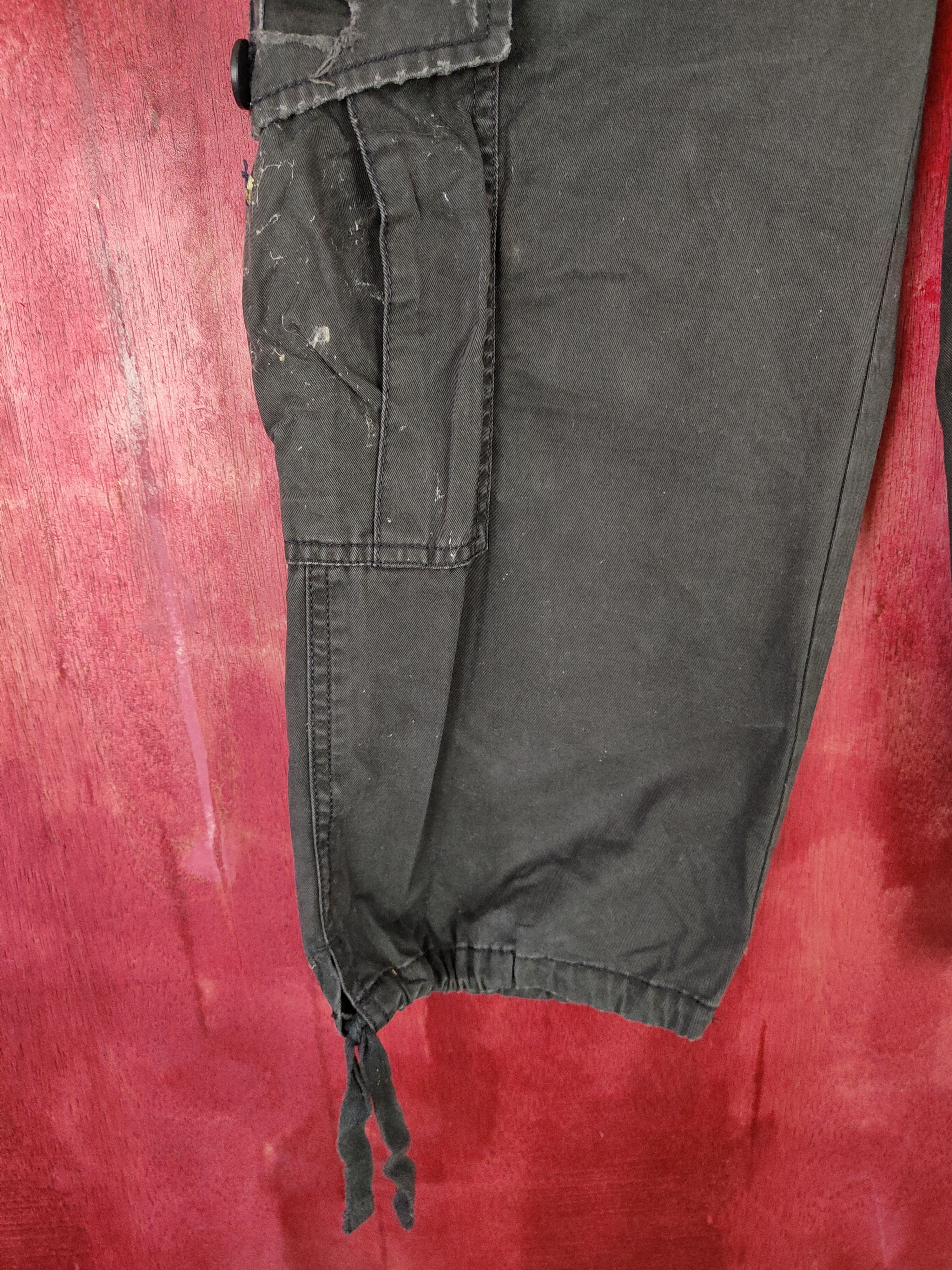 Gap Gap Black Multi Pocket Tactical cropped Cargo Pants #4901 Size 27" / US 4 / IT 40 - 6 Thumbnail