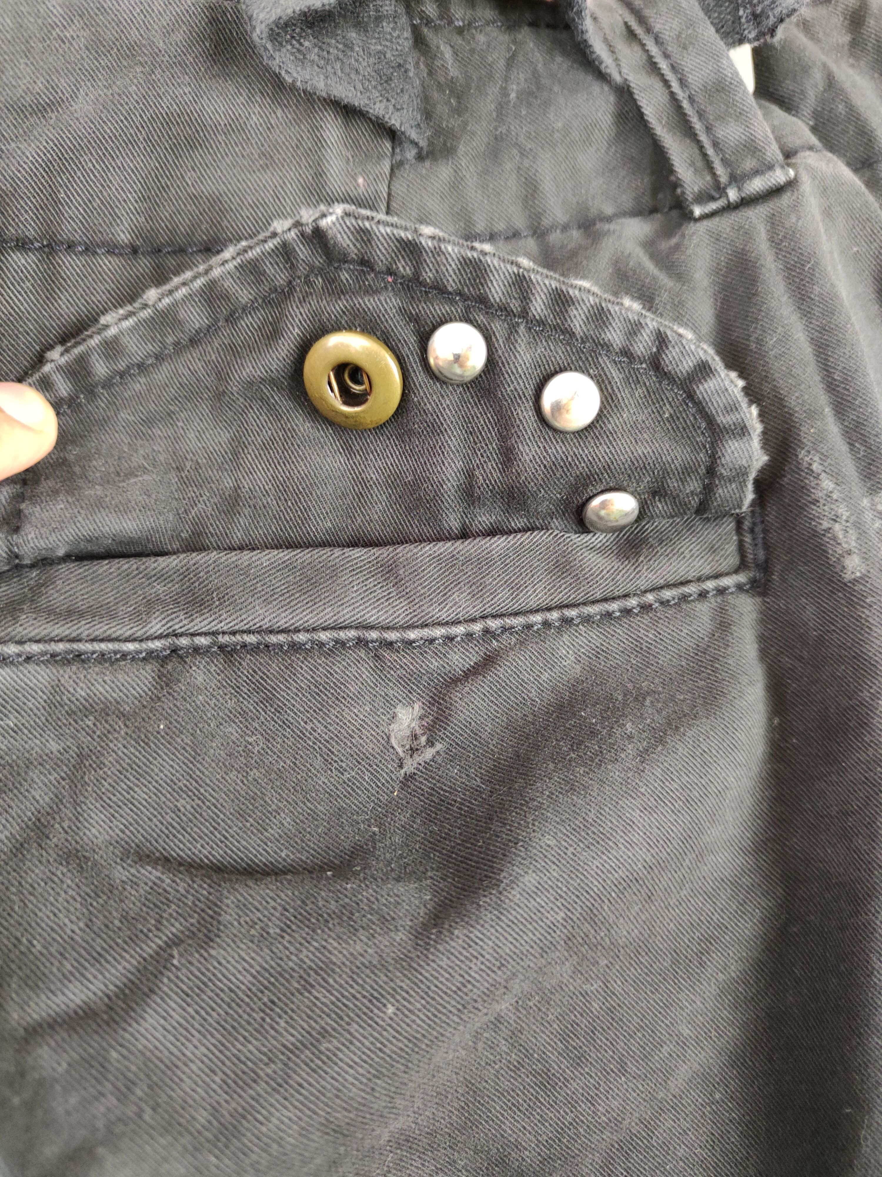 Gap Gap Black Multi Pocket Tactical cropped Cargo Pants #4901 Size 27" / US 4 / IT 40 - 14 Thumbnail