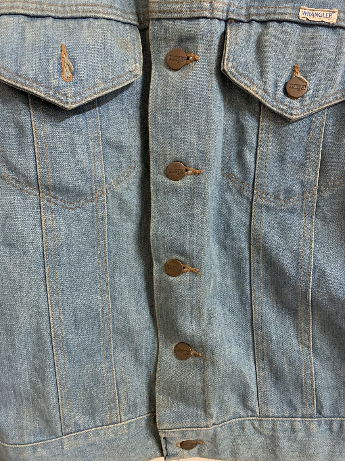 Wrangler Very Rare Vintage 70’s Wrangler Denim Jacket Size US L / EU 52-54 / 3 - 4 Thumbnail