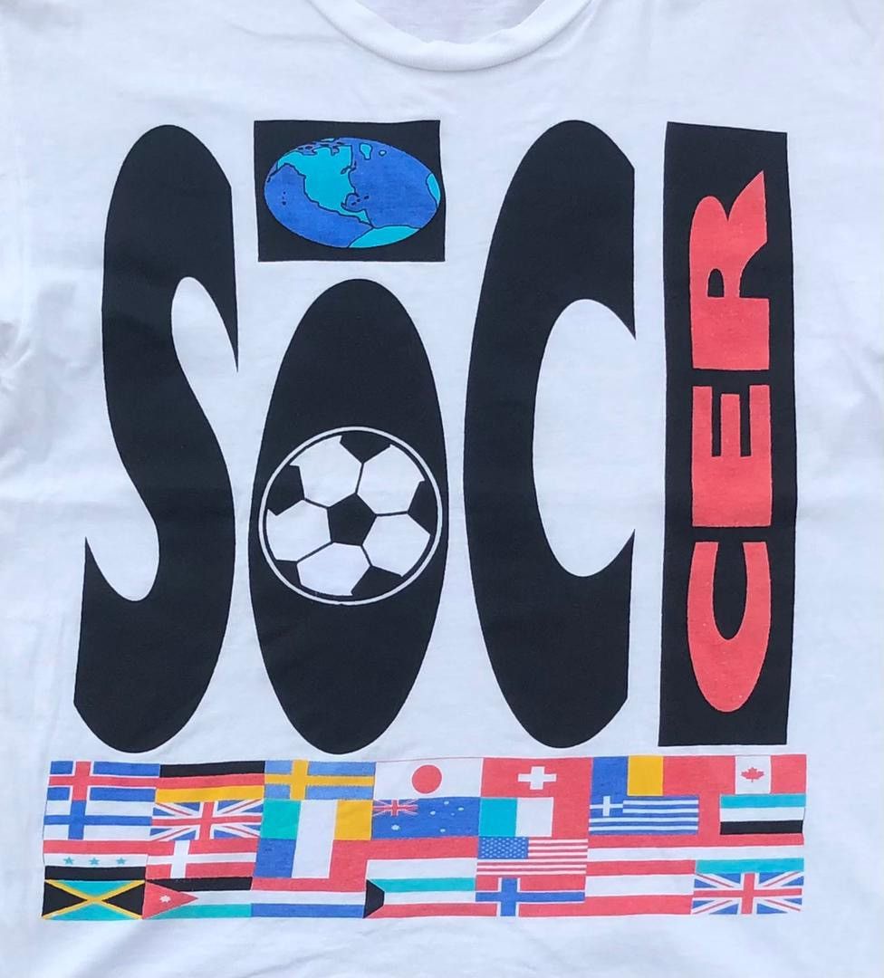 Vintage vintage tee SOCCER B5 Size US L / EU 52-54 / 3 - 2 Thumbnail