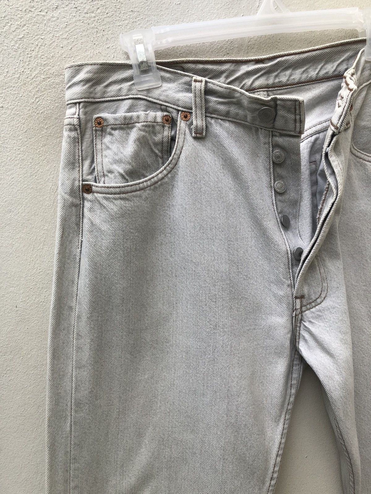 Levi's Vintage 90s Levi’s 501 Jeans Usa Faded Denim Jeans Size US 34 / EU 50 - 3 Thumbnail