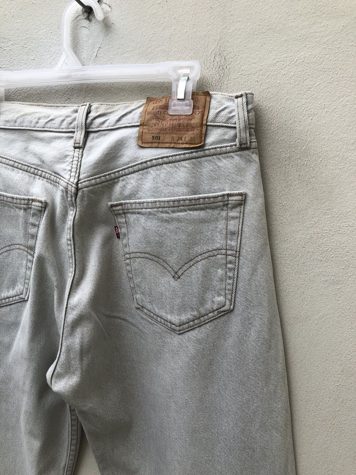 Levi's Vintage 90s Levi’s 501 Jeans Usa Faded Denim Jeans Size US 34 / EU 50 - 17 Thumbnail