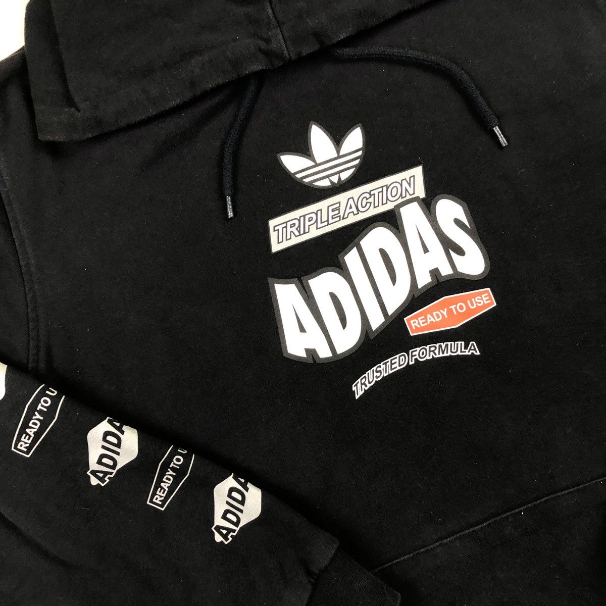 Adidas × Vintage Adidas sweatshirt vintage hoodie retro 90s center swoosh Size US XL / EU 56 / 4 - 5 Thumbnail