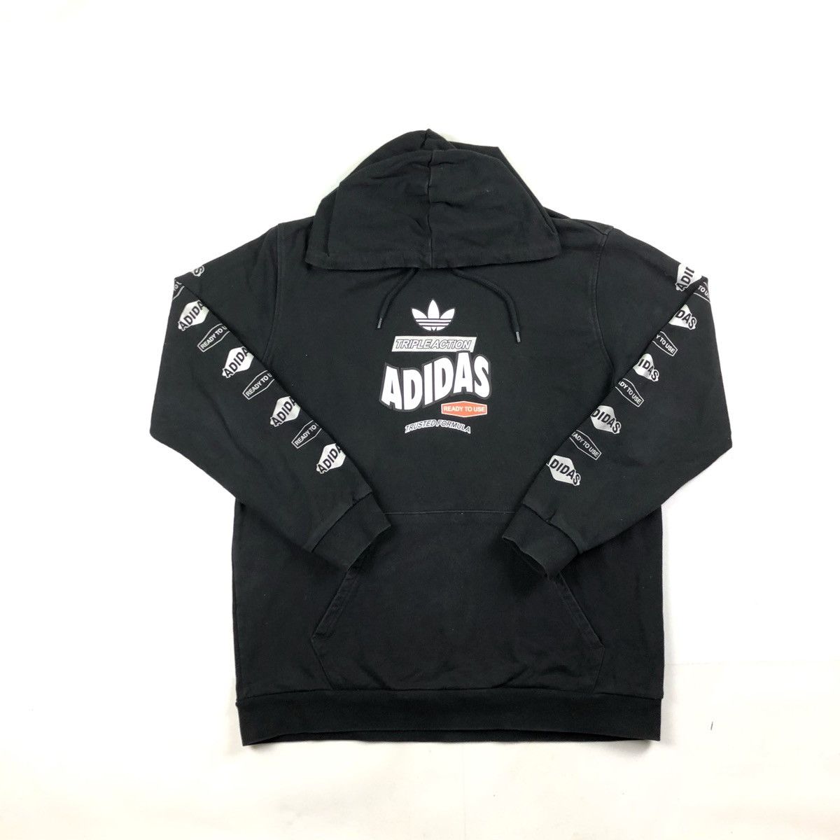 Adidas × Vintage Adidas sweatshirt vintage hoodie retro 90s center swoosh Size US XL / EU 56 / 4 - 2 Thumbnail