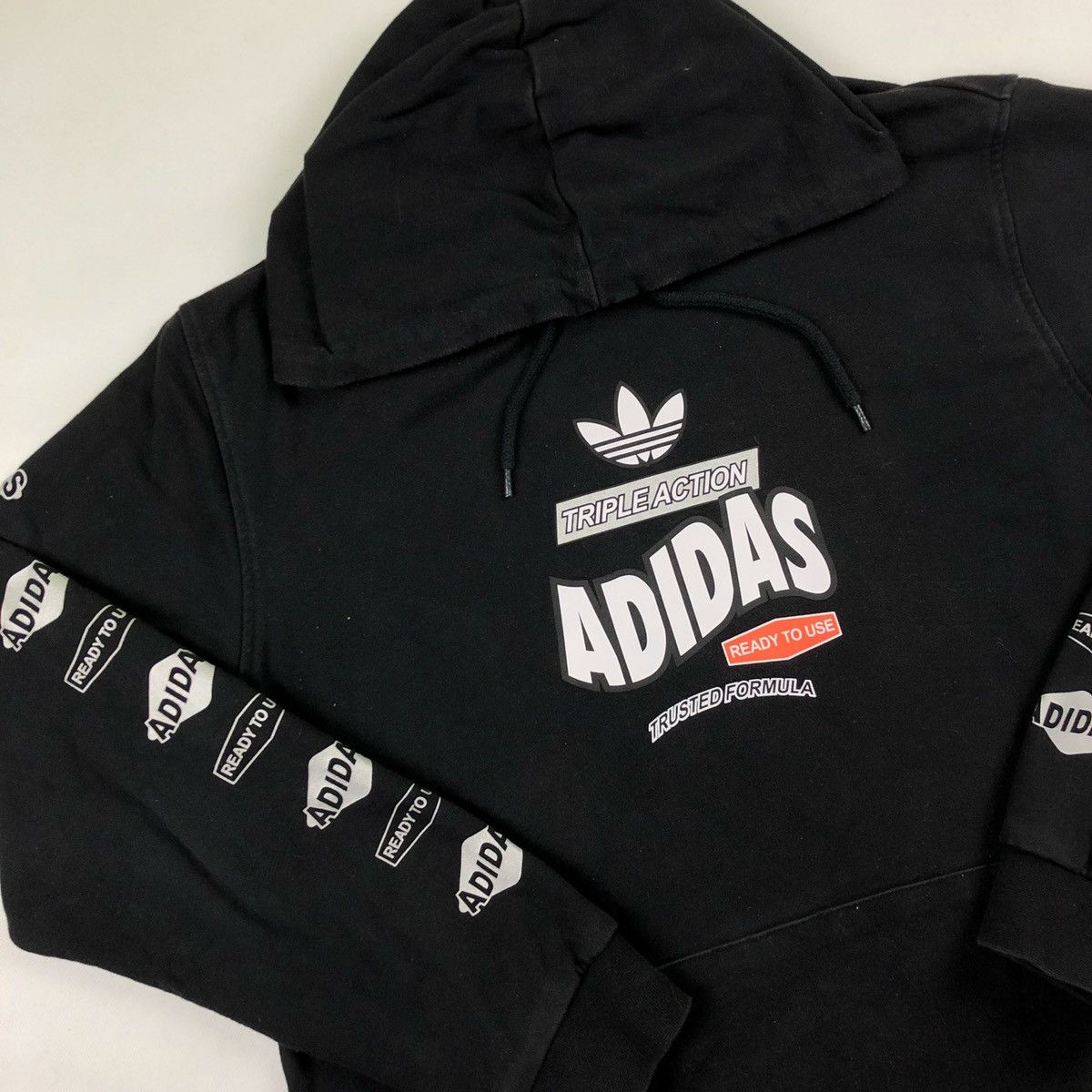 Adidas × Vintage Adidas sweatshirt vintage hoodie retro 90s center swoosh Size US XL / EU 56 / 4 - 1 Thumbnail