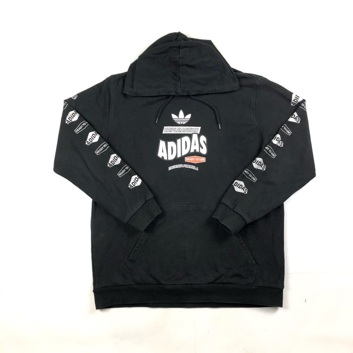 Adidas × Vintage Adidas sweatshirt vintage hoodie retro 90s center swoosh Size US XL / EU 56 / 4 - 4 Thumbnail