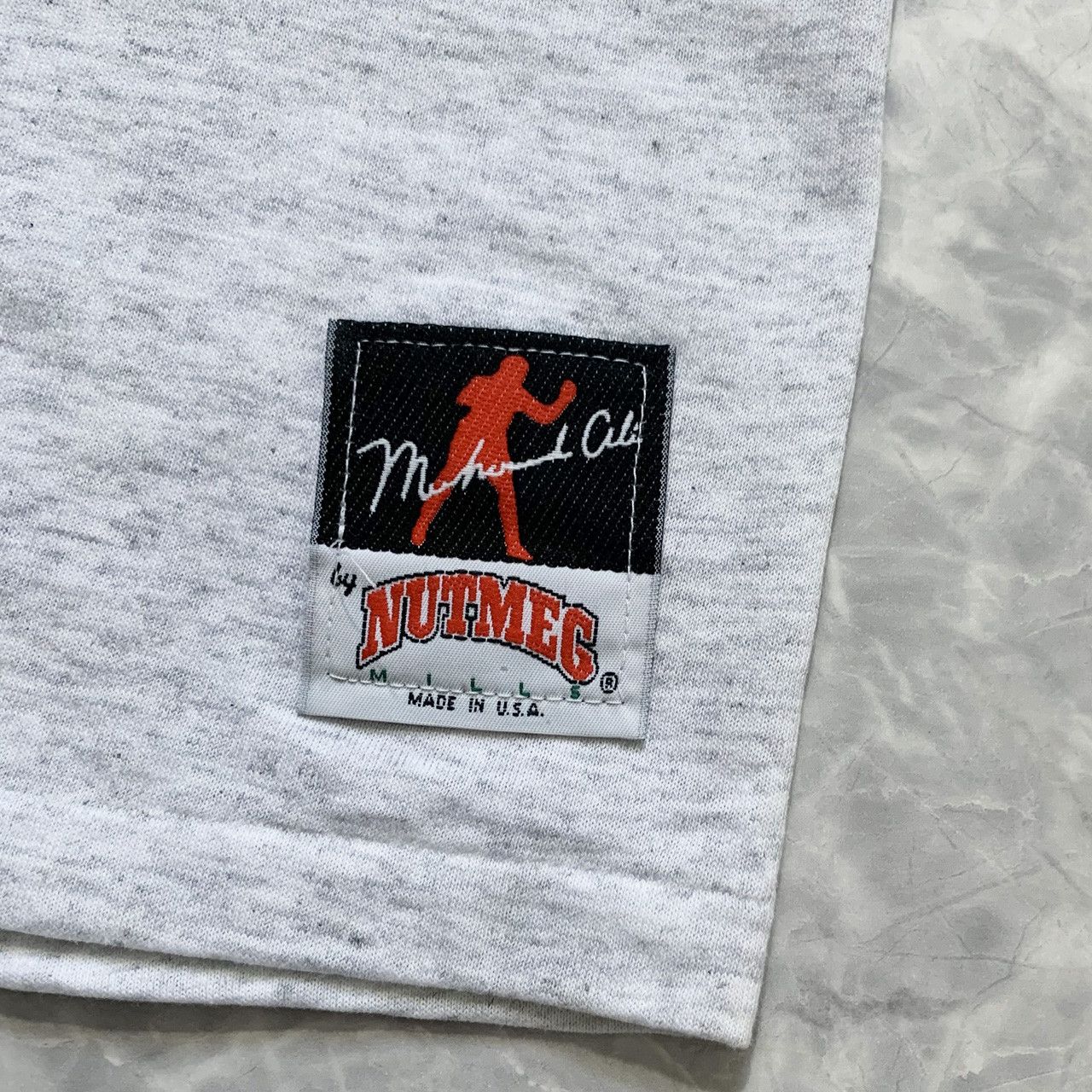 Nutmeg × Vintage VTG 90s DS MUHAMMAD ALI BOXING NUTMEG MILLS T-SHIRT Size US L / EU 52-54 / 3 - 3 Thumbnail