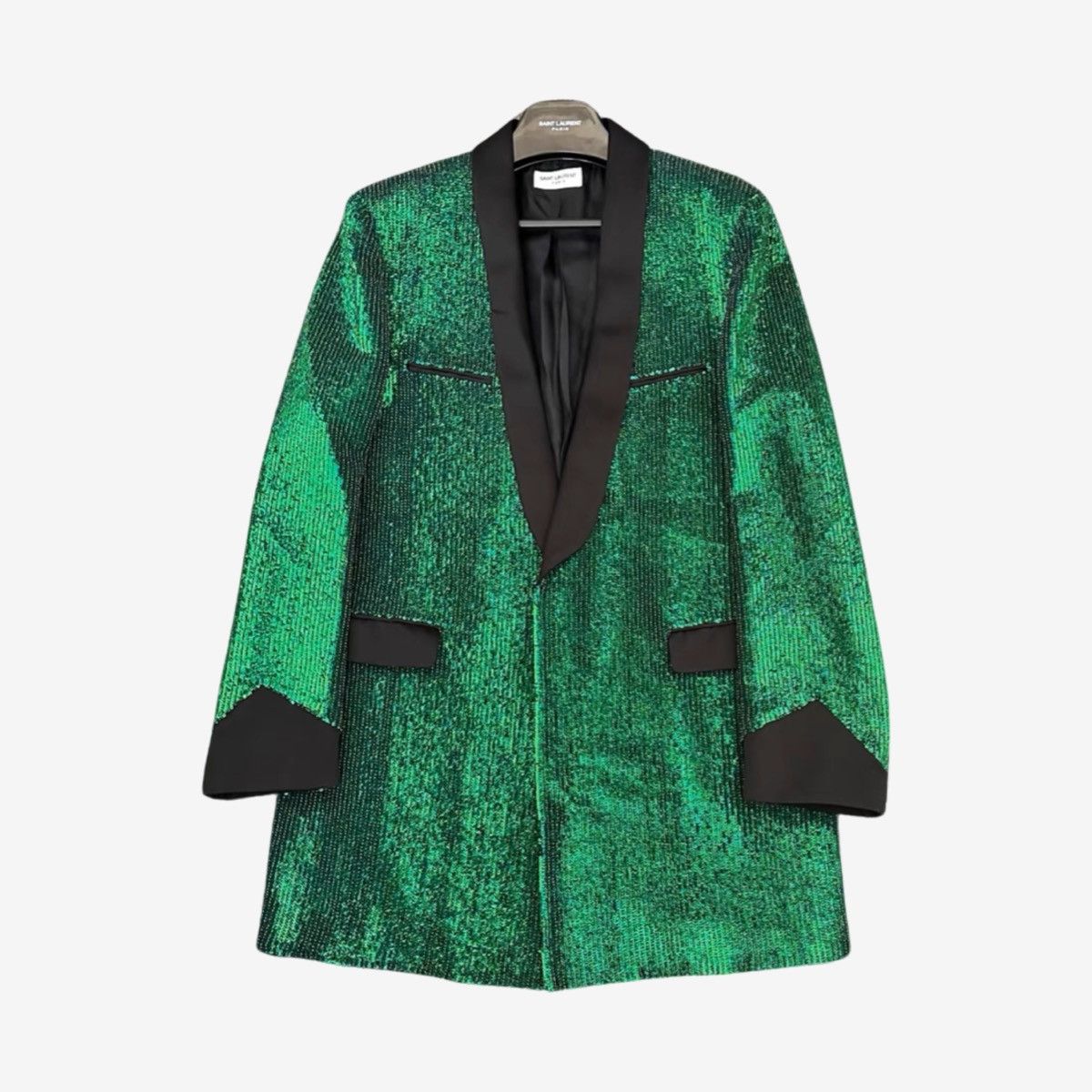 Hedi Slimane × Saint Laurent Paris *RARE* SS14 Saint Laurent Paris Sequins Blazer SZ.50 Size US M / EU 48-50 / 2 - 4 Thumbnail